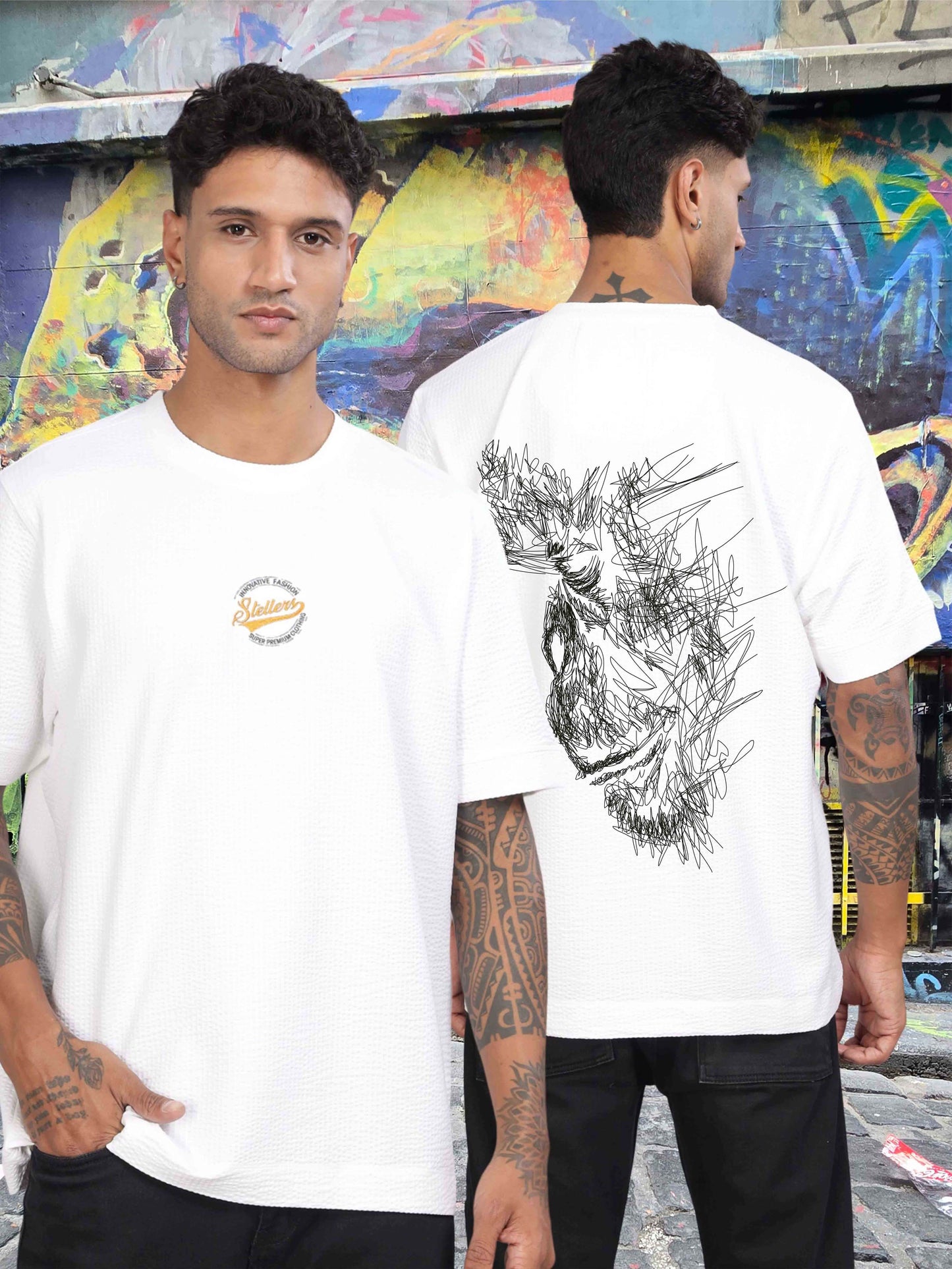 White Oversize T Shirt for Men