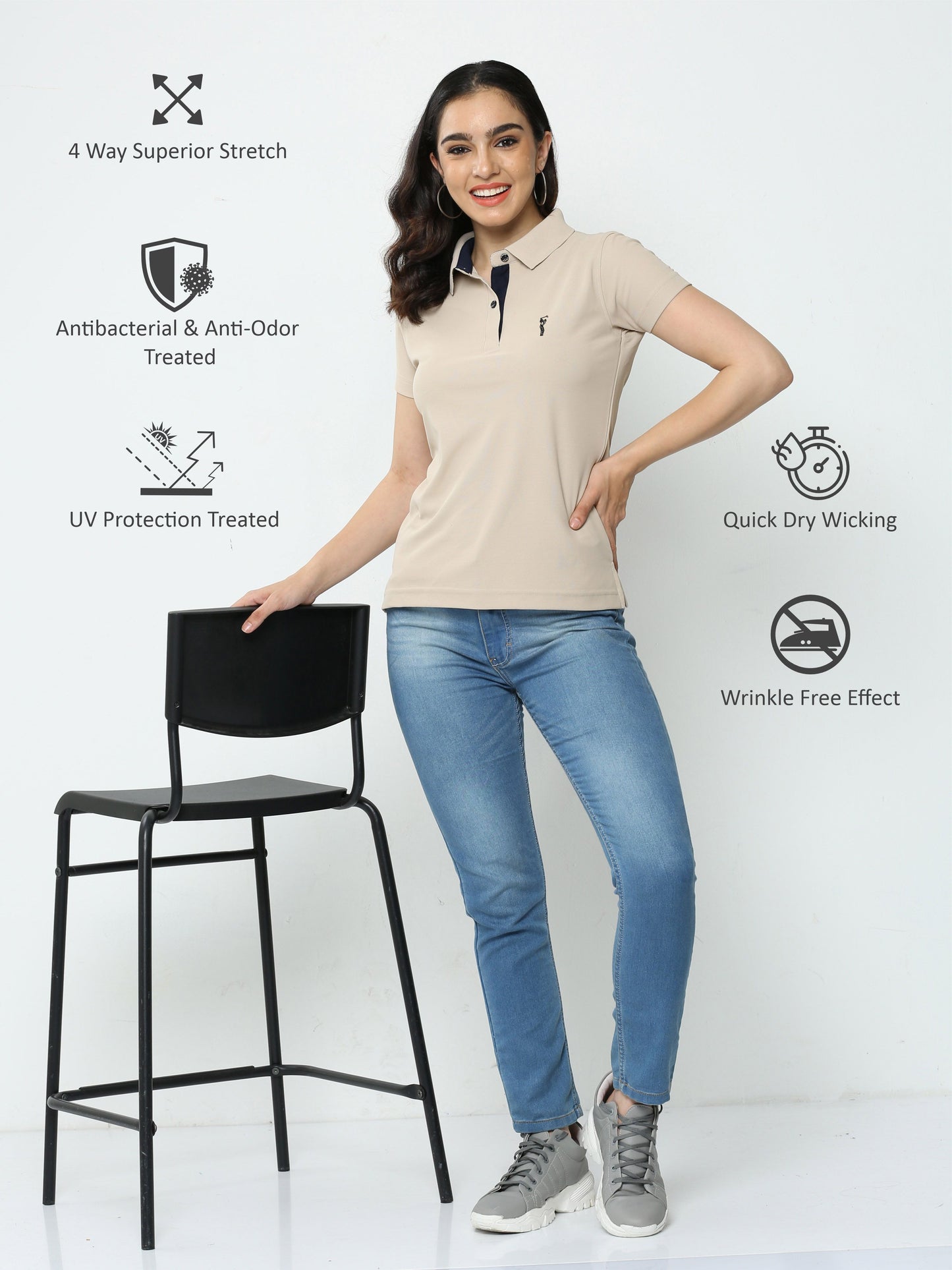 Fawn Women's Premium Golf Polo T-Shirt