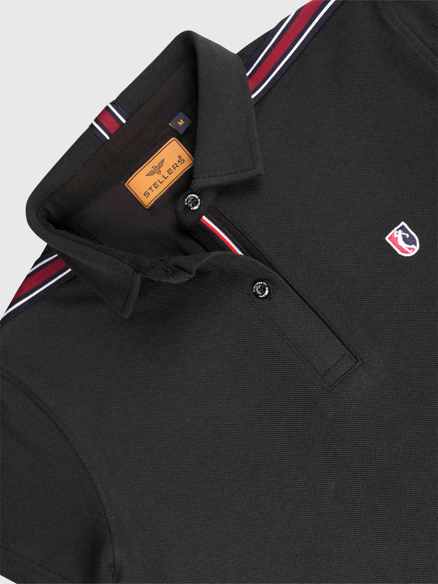 Women Black Regular Fit Polo T-shirt | Premium Cotton | Stretchable | Feather touch feel | Sustainable | Breathable | Light Weight