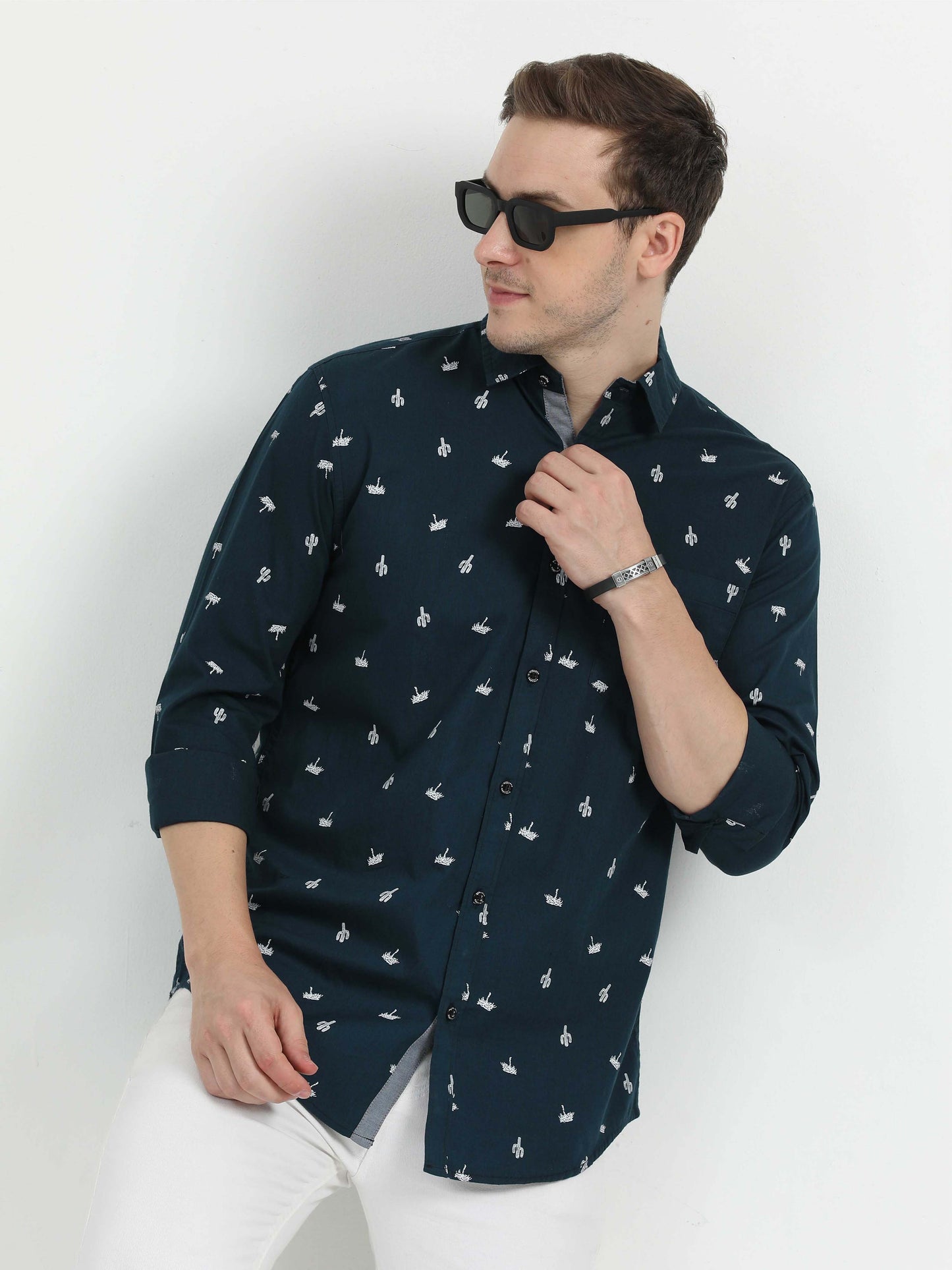 Dark Navy Casual Shirt for Men