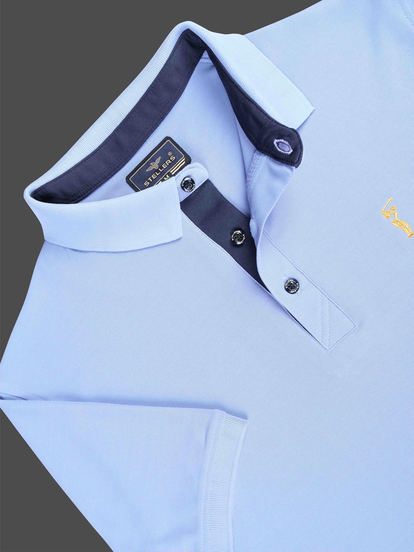 Men Light Purple Premium Golf Polo T-Shirt | Quick Dry | Stretchable | UV Protected | Wrinkle & Odour-Free