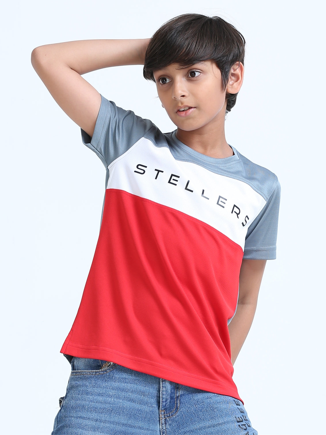 Red Center Panel T-Shirt