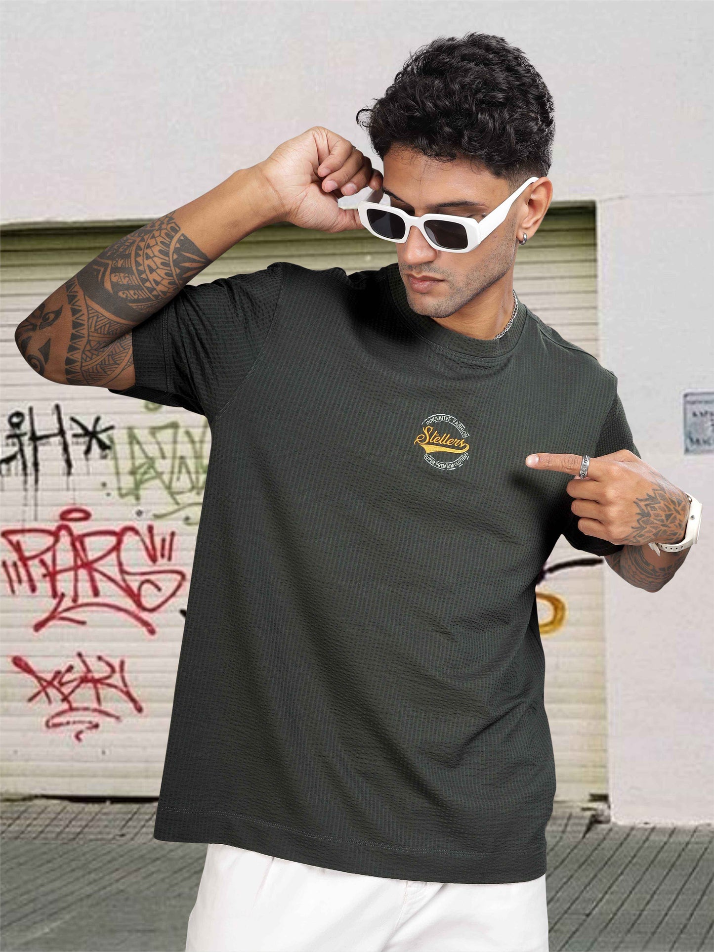 Dark Grey Men's Oversize T Shirt for Men