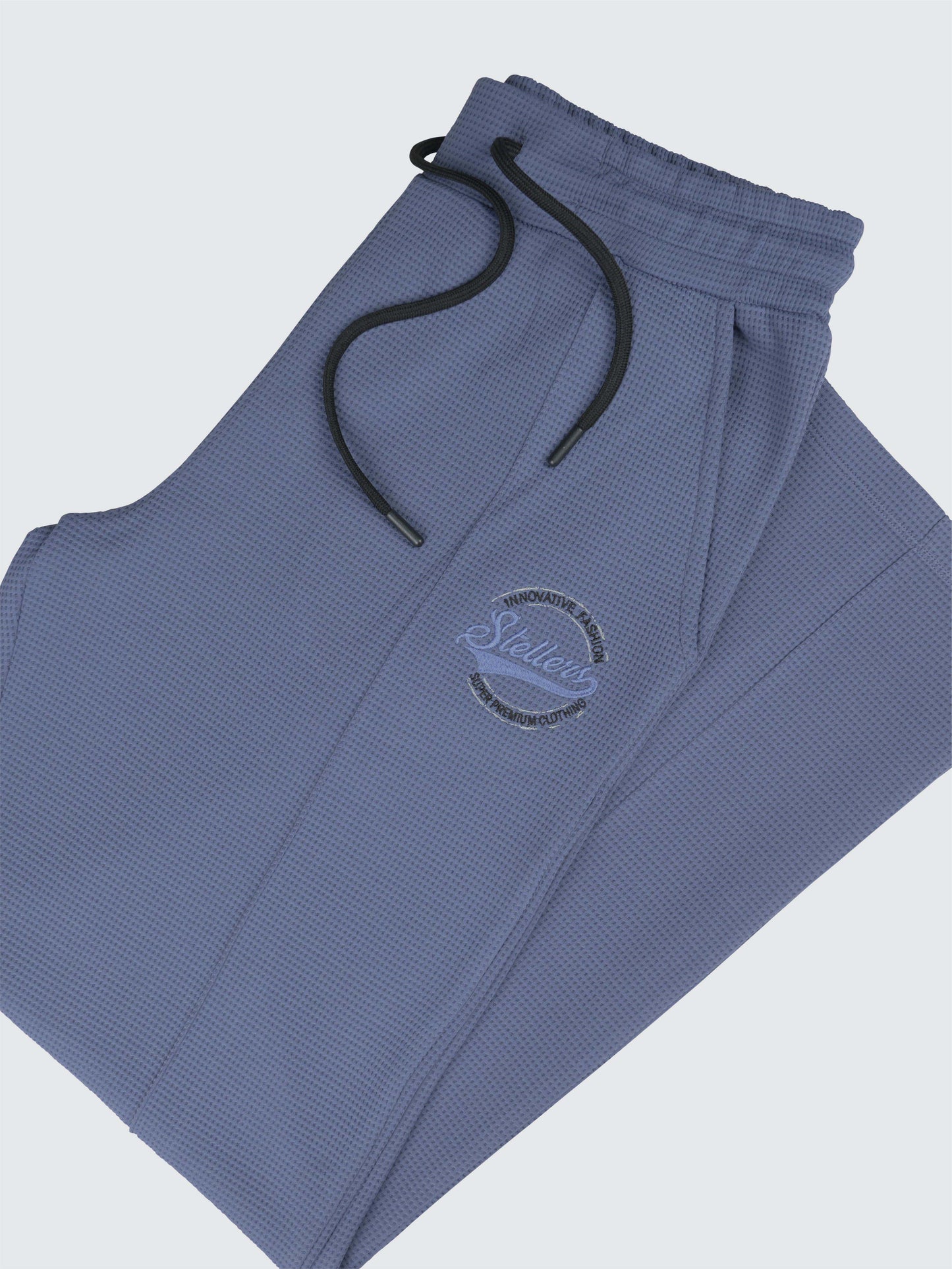 Men's Premium Stretchable Track Pants - Blue | Feather Touch Feel | Regular Fit | Wrinkle Free | Quick Dry