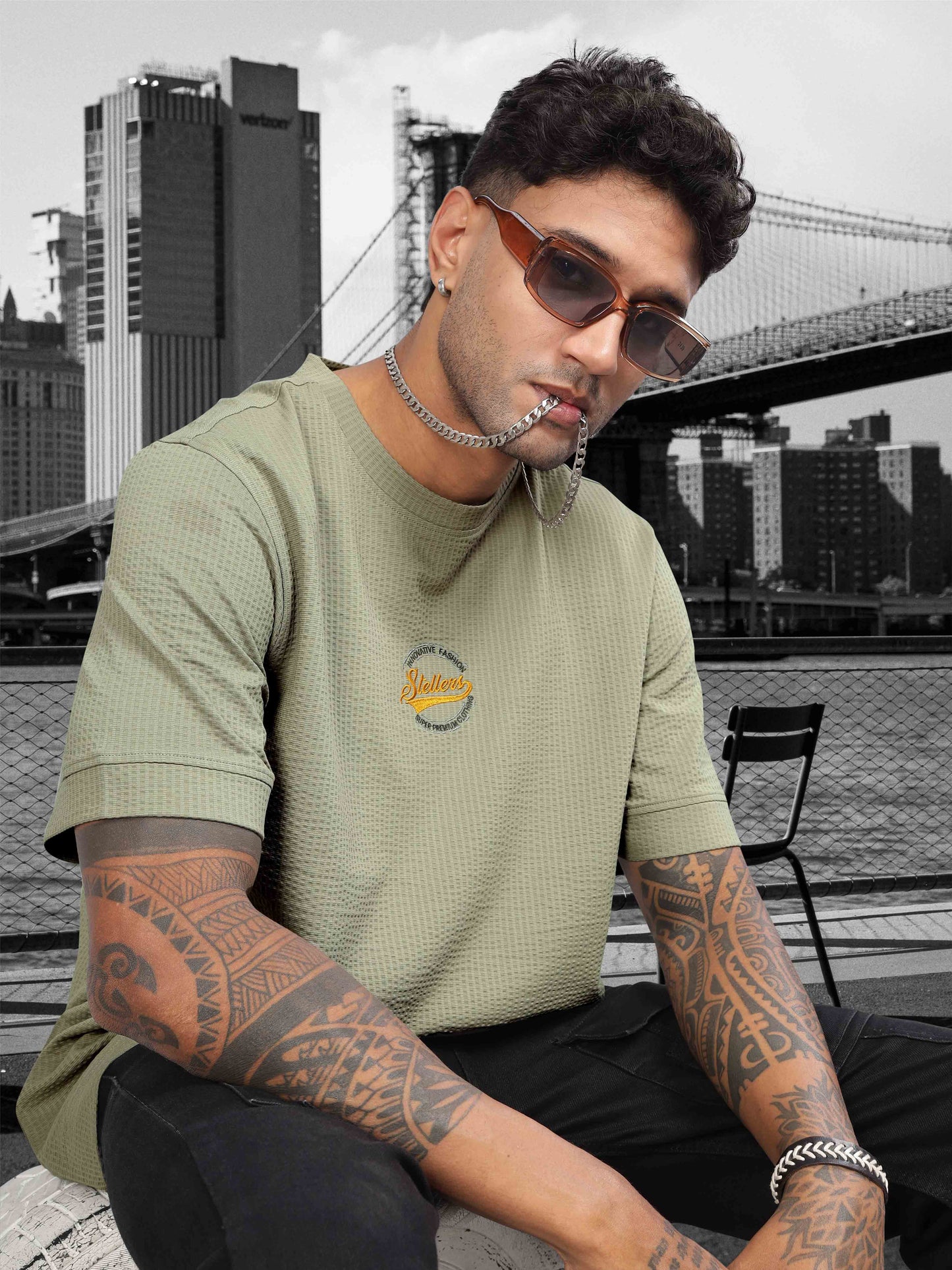 Moose Grey Men’s Oversize T Shirt