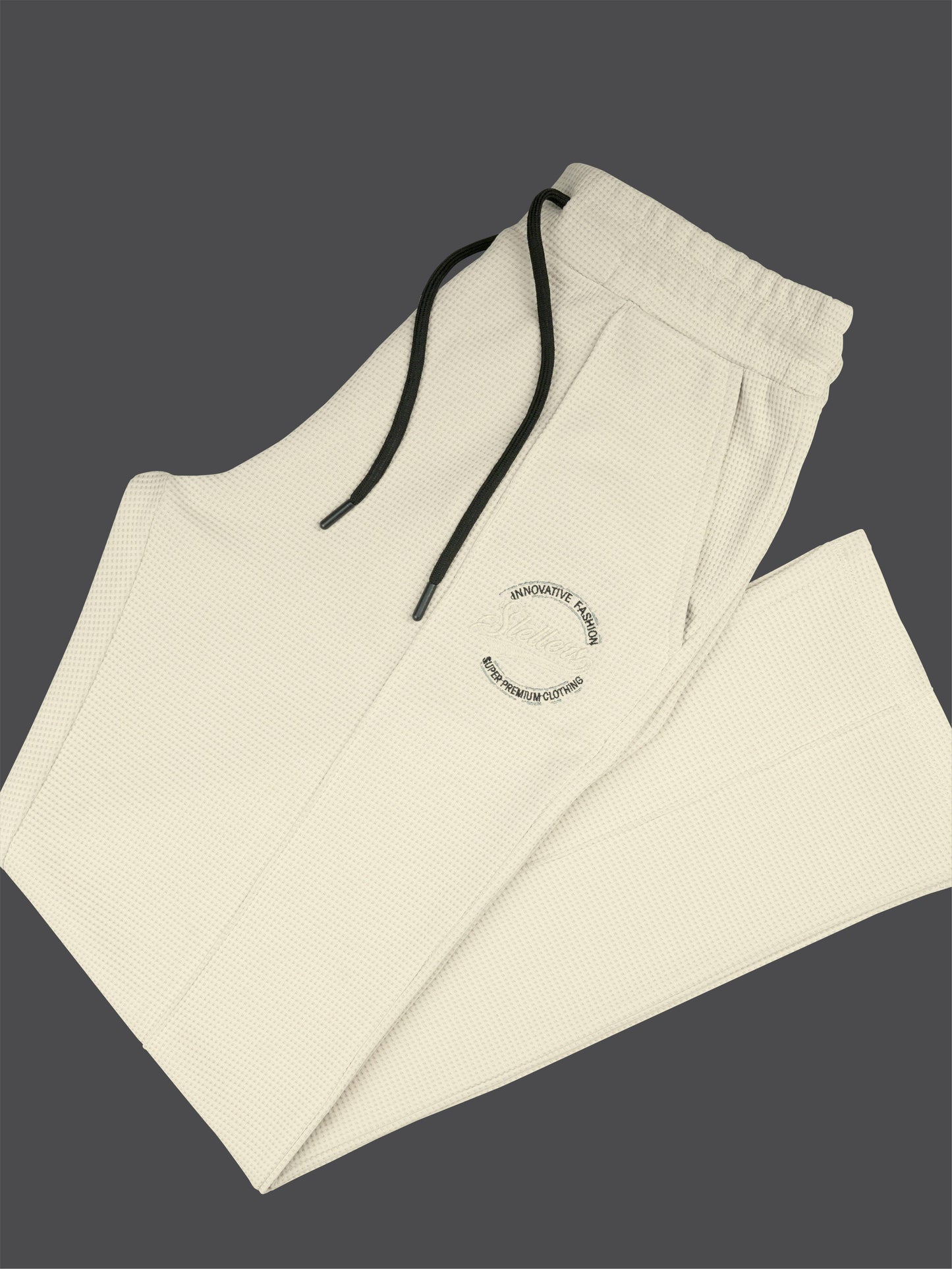 Men's Premium Stretchable Track Pants - Beige | Feather Touch Feel | Regular Fit | Wrinkle Free | Quick Dry