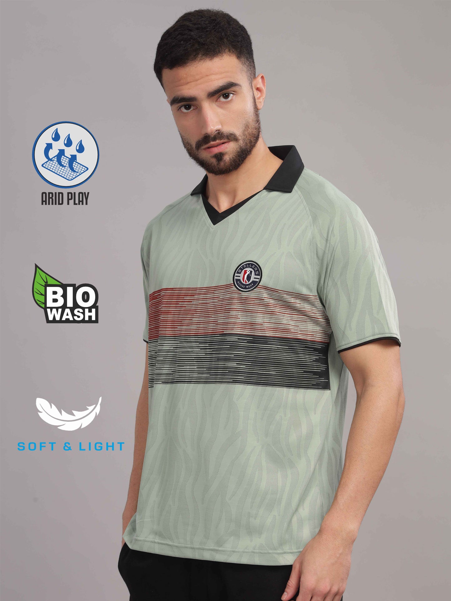 Ocean Green Men's Active Wear T Shirt