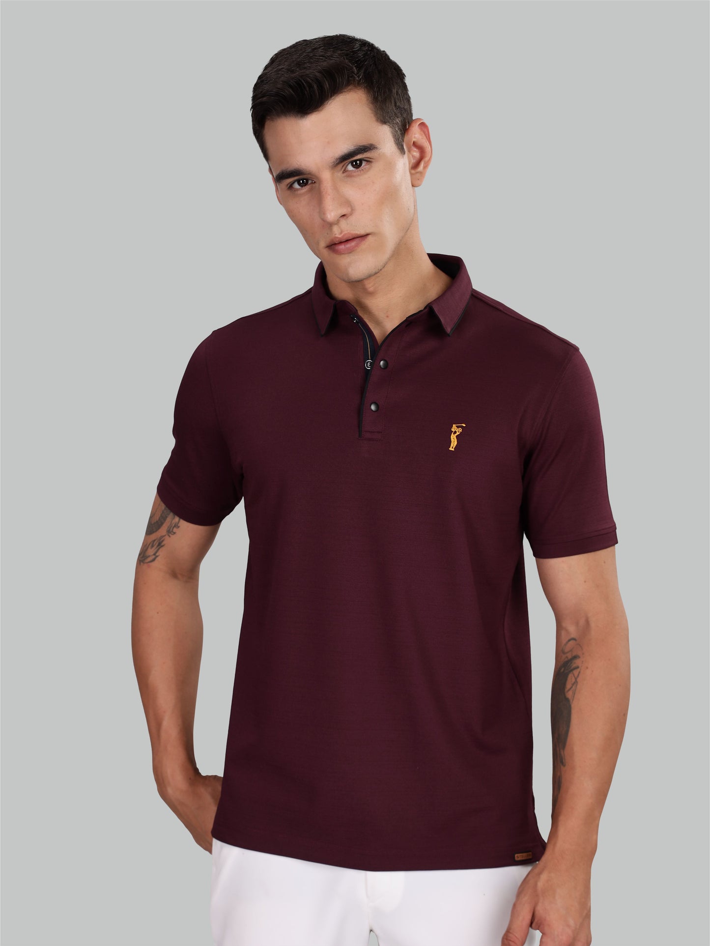 Wine Premium Pique Crush Polo T-Shirt