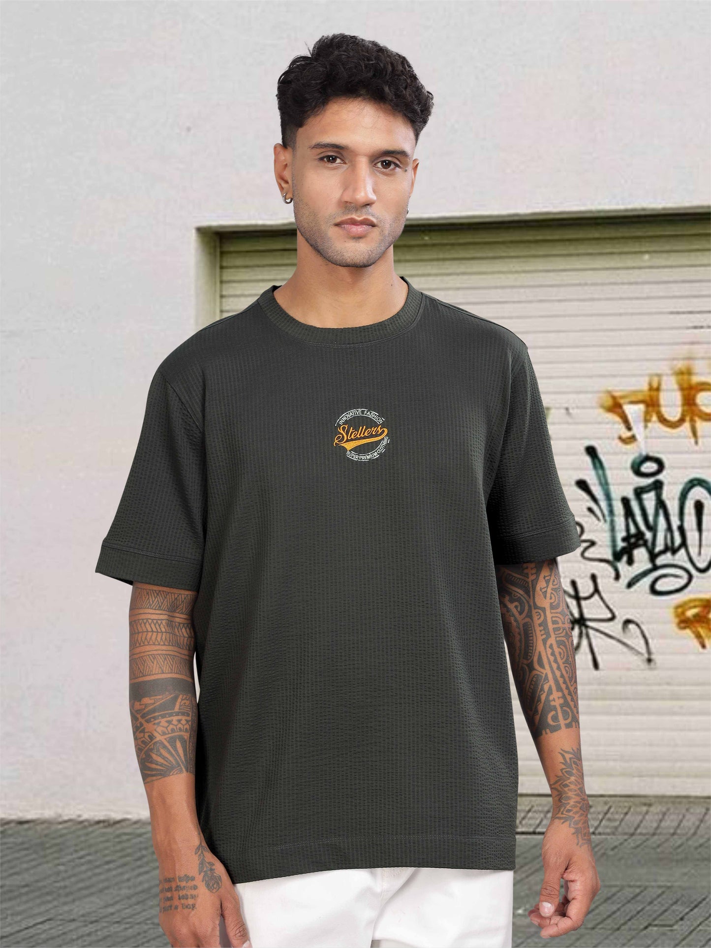 Dark Grey Men's Oversize T Shirts