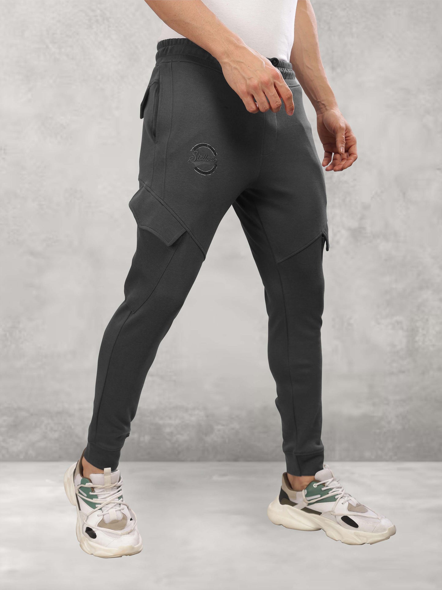 Dark Grey Track Pant for Men