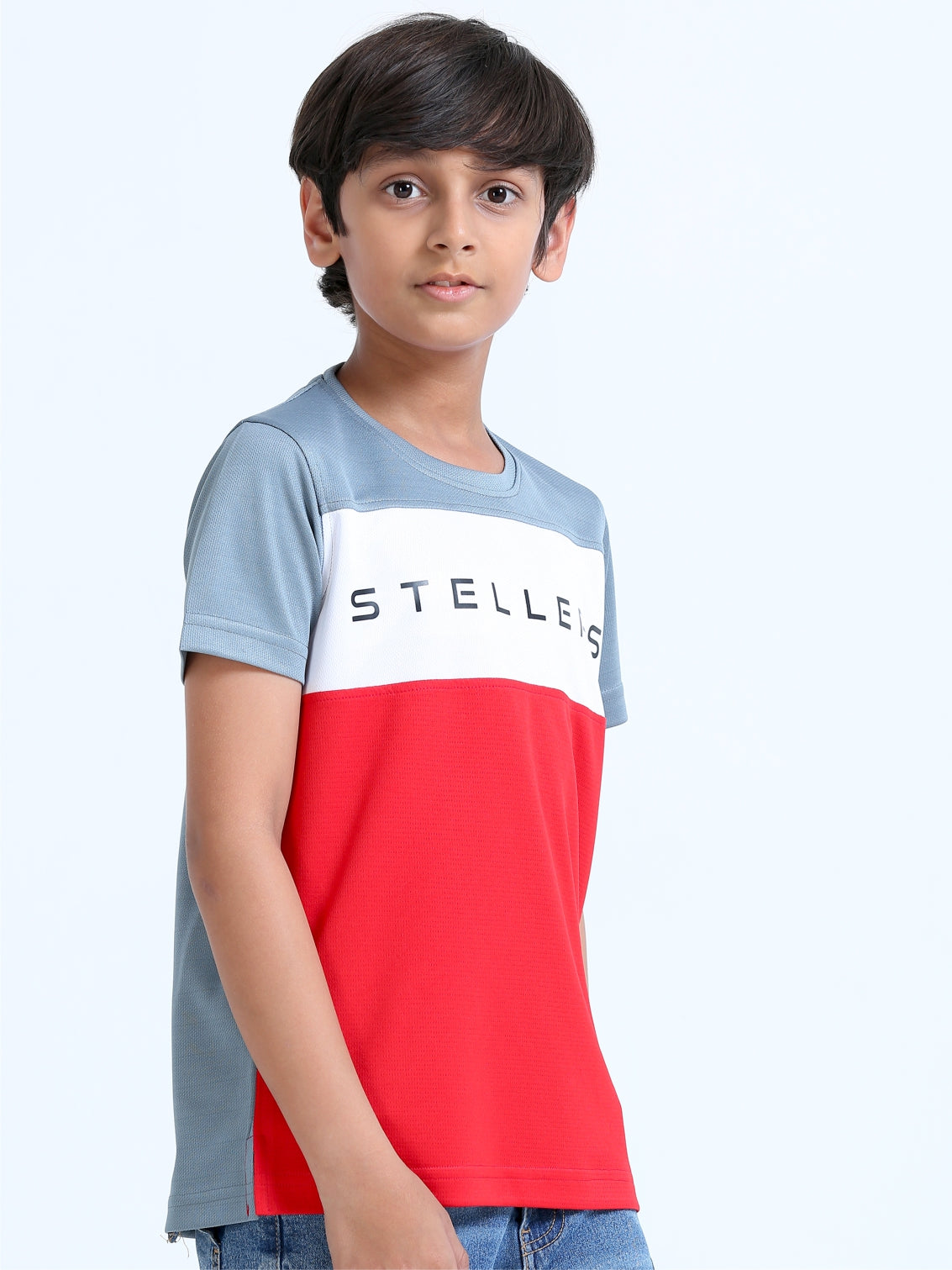 Red Center Panel T-Shirt