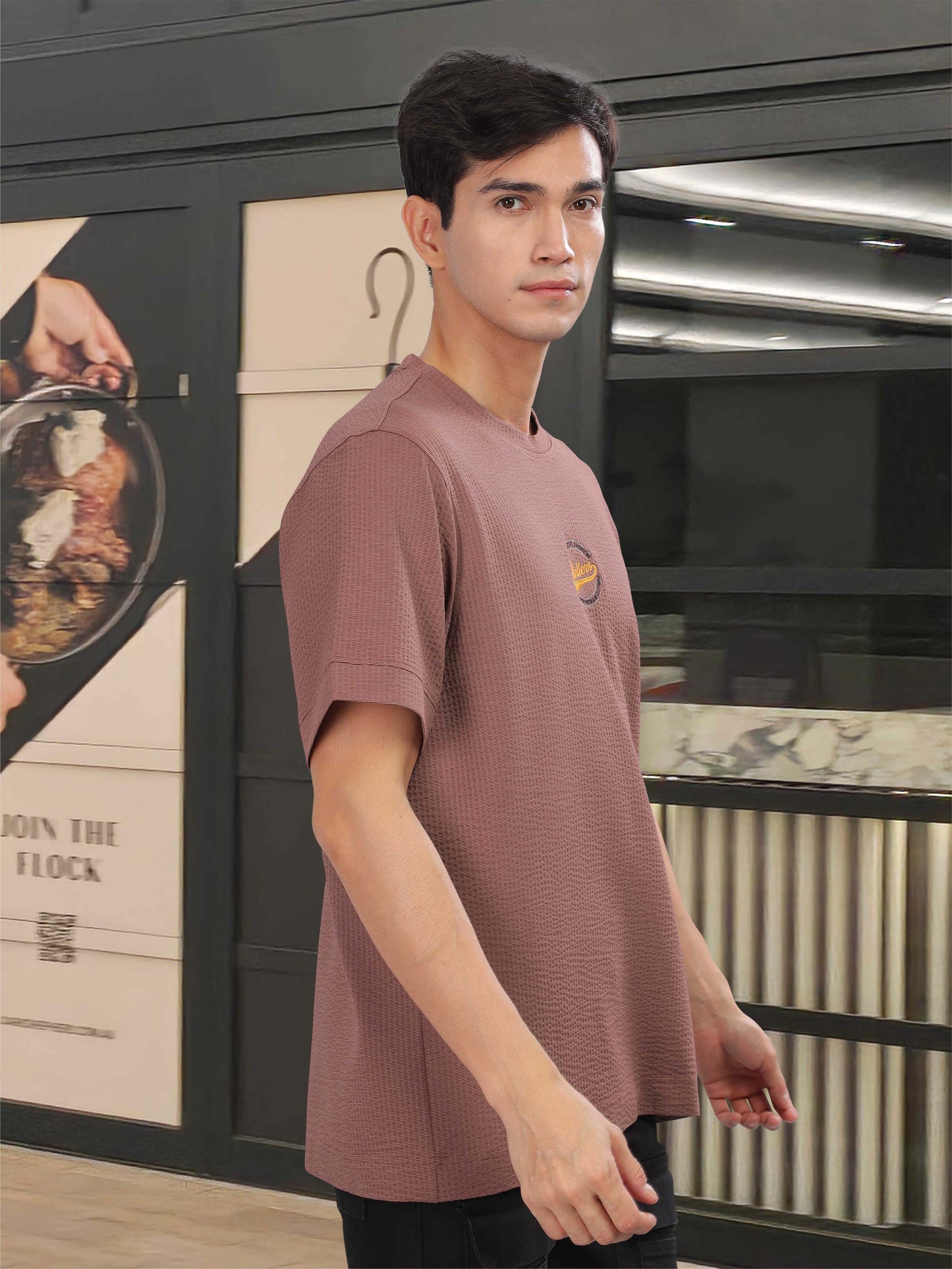 Mauve Men's Oversize T Shirt for Men