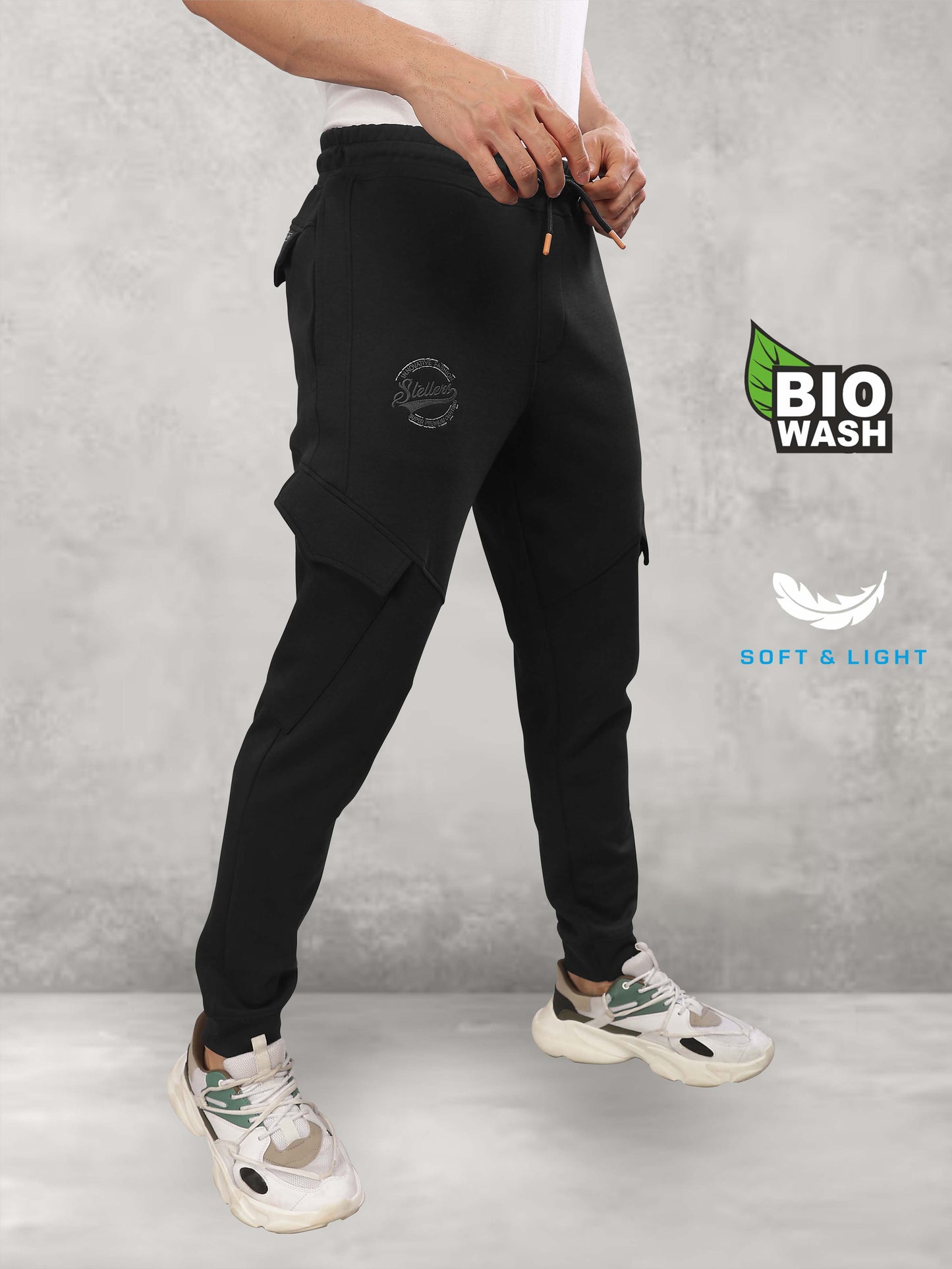 Black Track Pant for Men