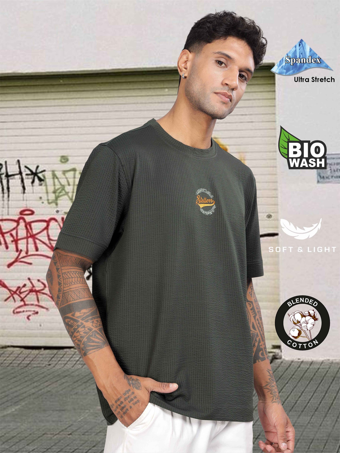 Dark Grey Men's Oversize T Shirts