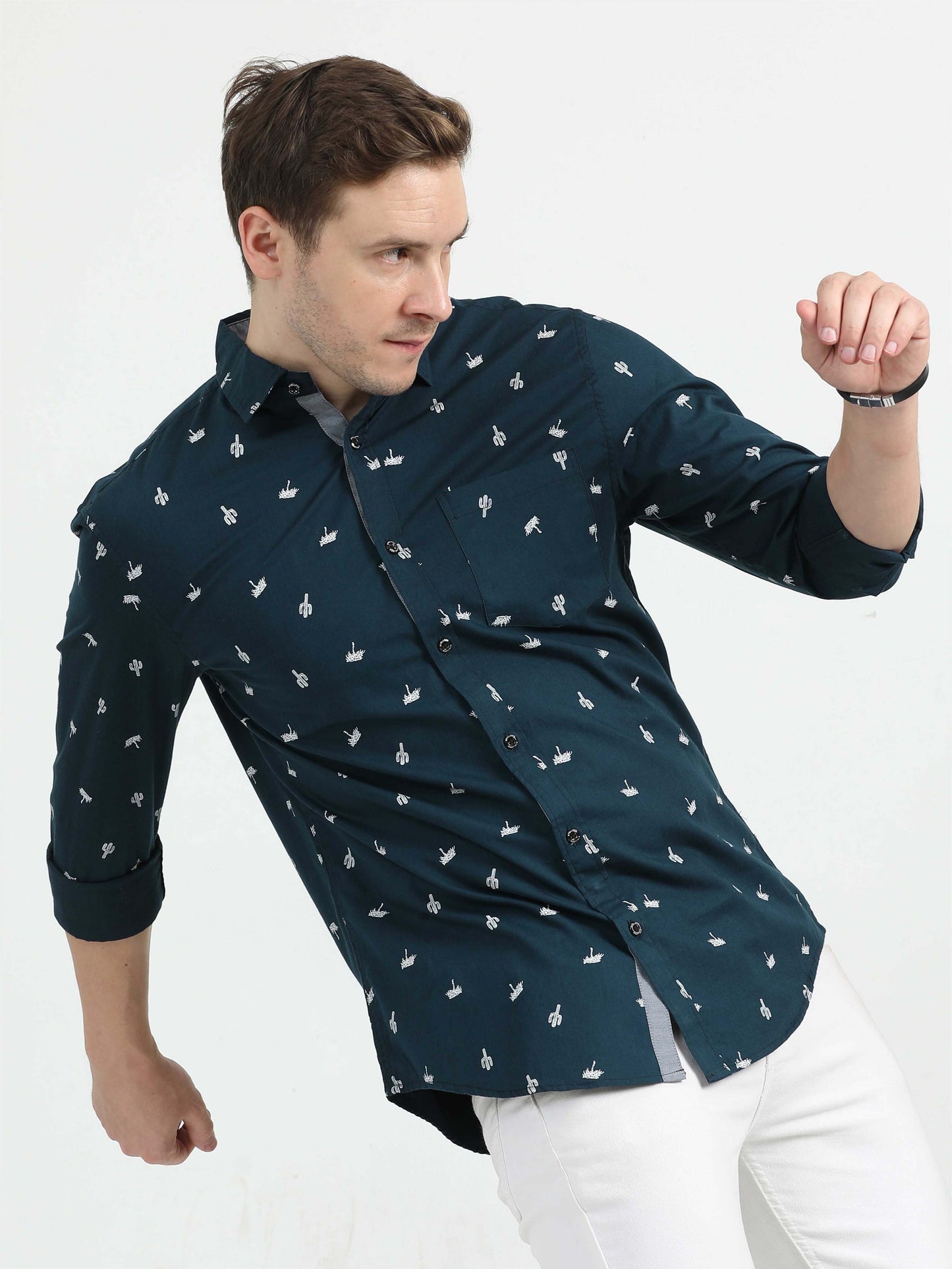 Dark Navy Casual Shirt for Men