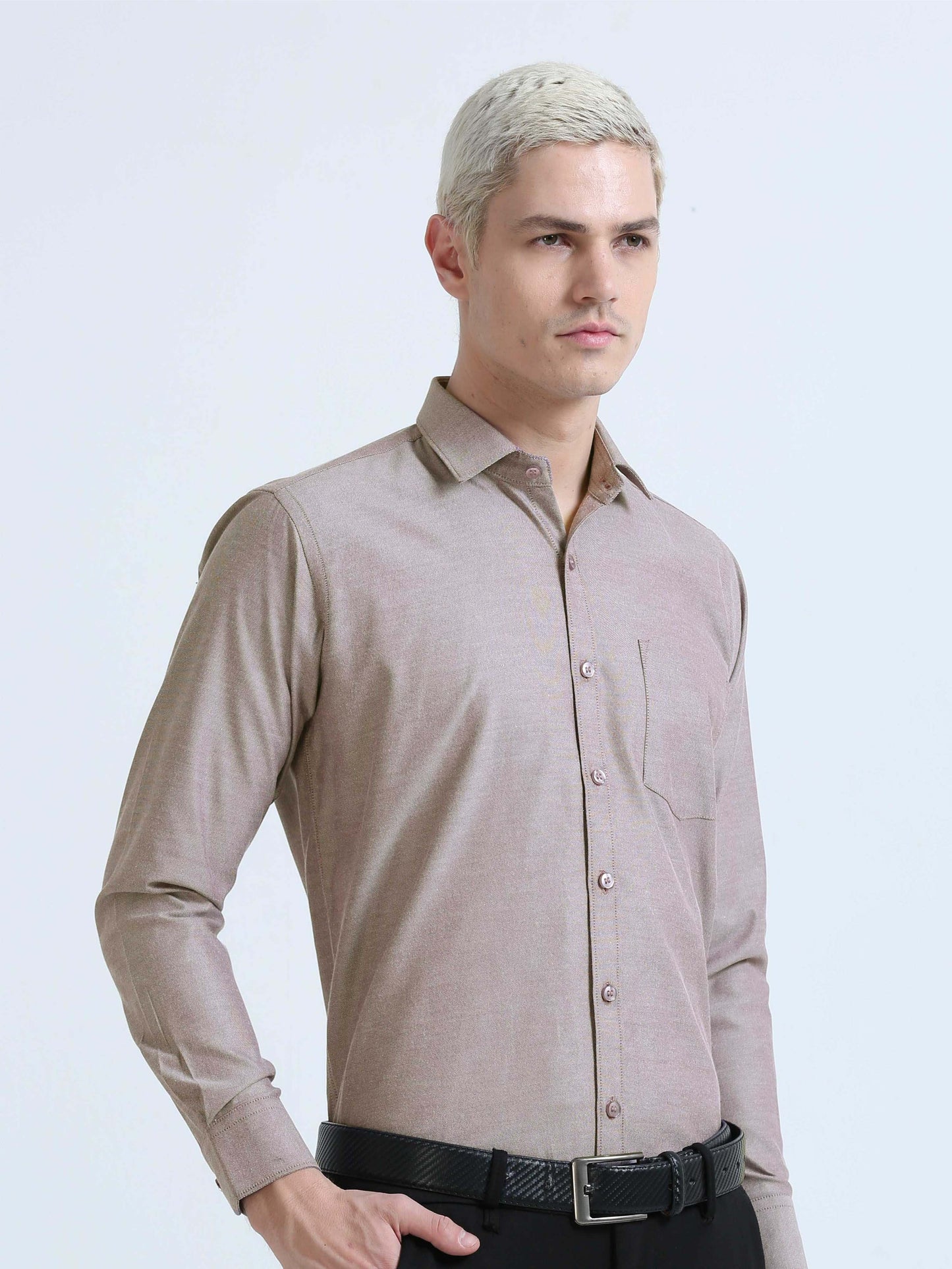 Wine Storm Oxford Formal Shirts for Men