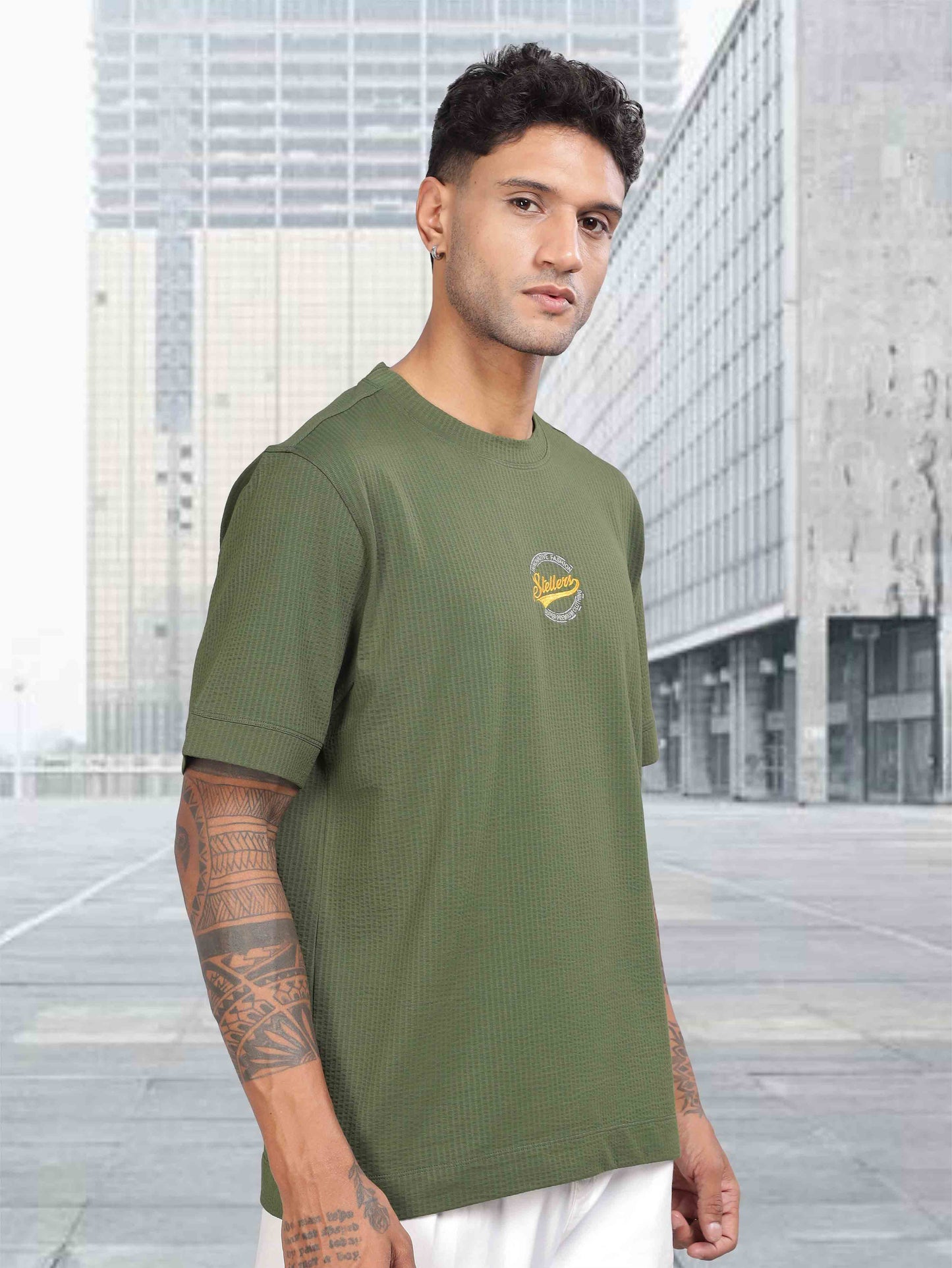 Olive Green Oversize T Shirt for Men