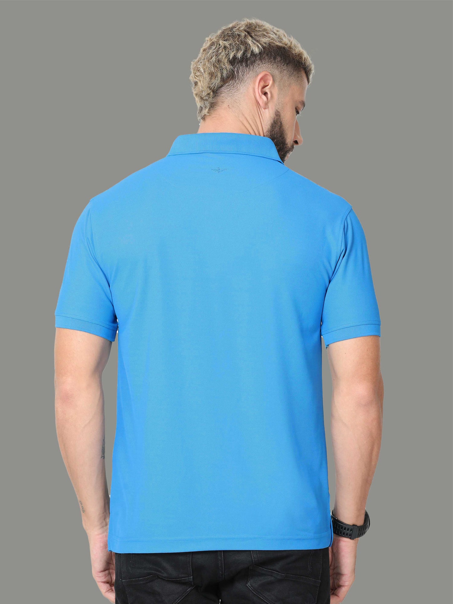 Dresden Blue Premium Golf Polo T-Shirt