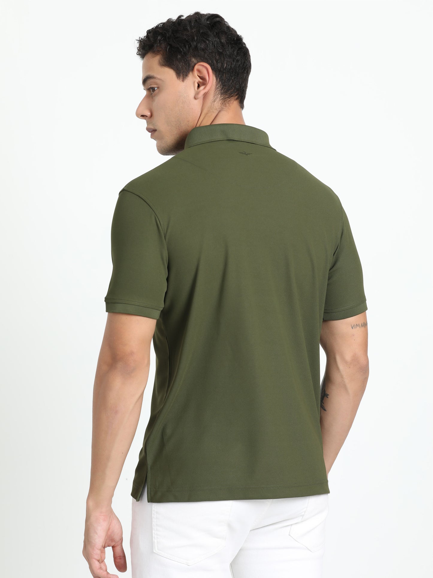 Olive Green Polo T Shirt for Men