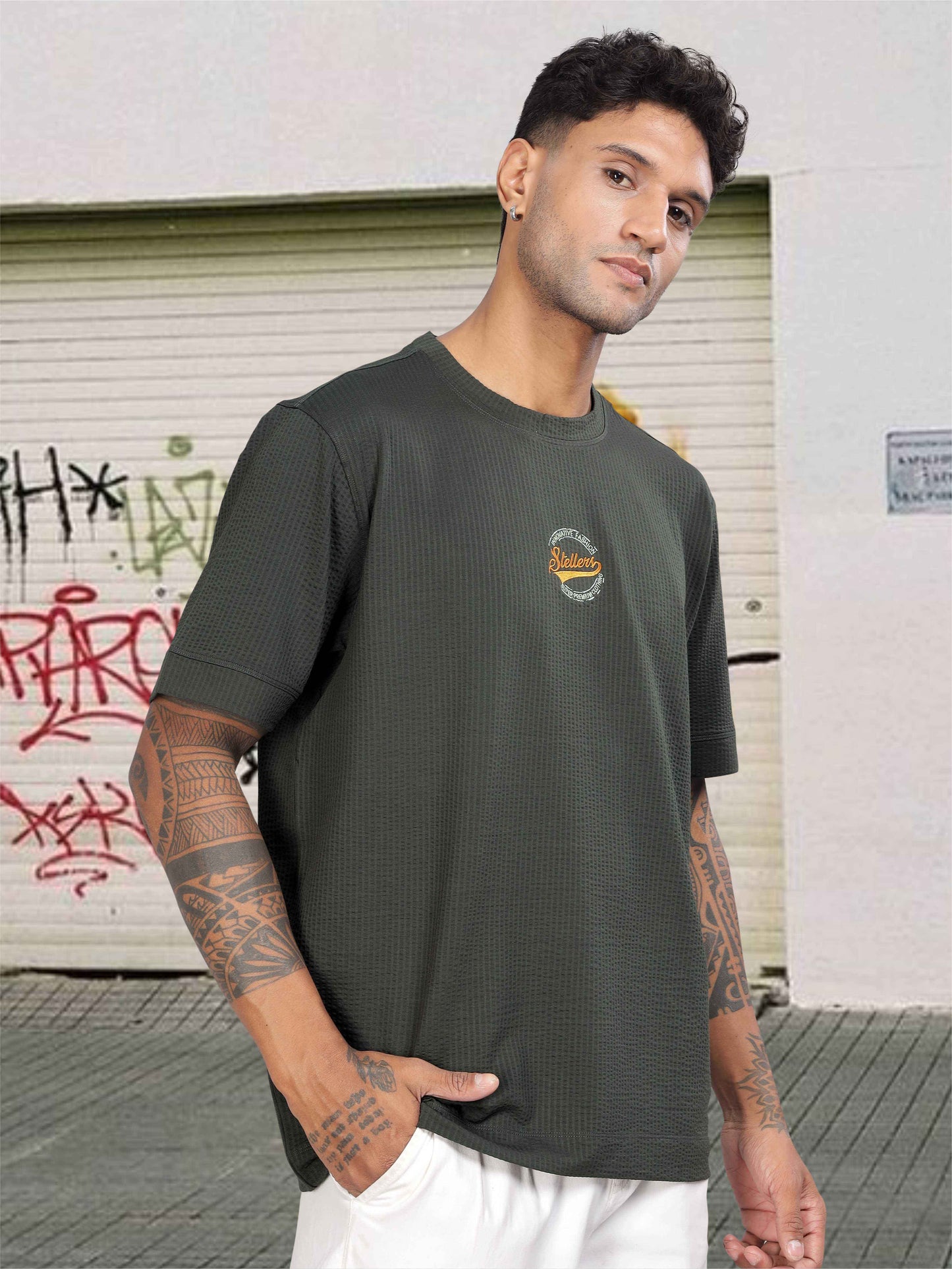 Dark Grey Men's Oversize T Shirt for Men