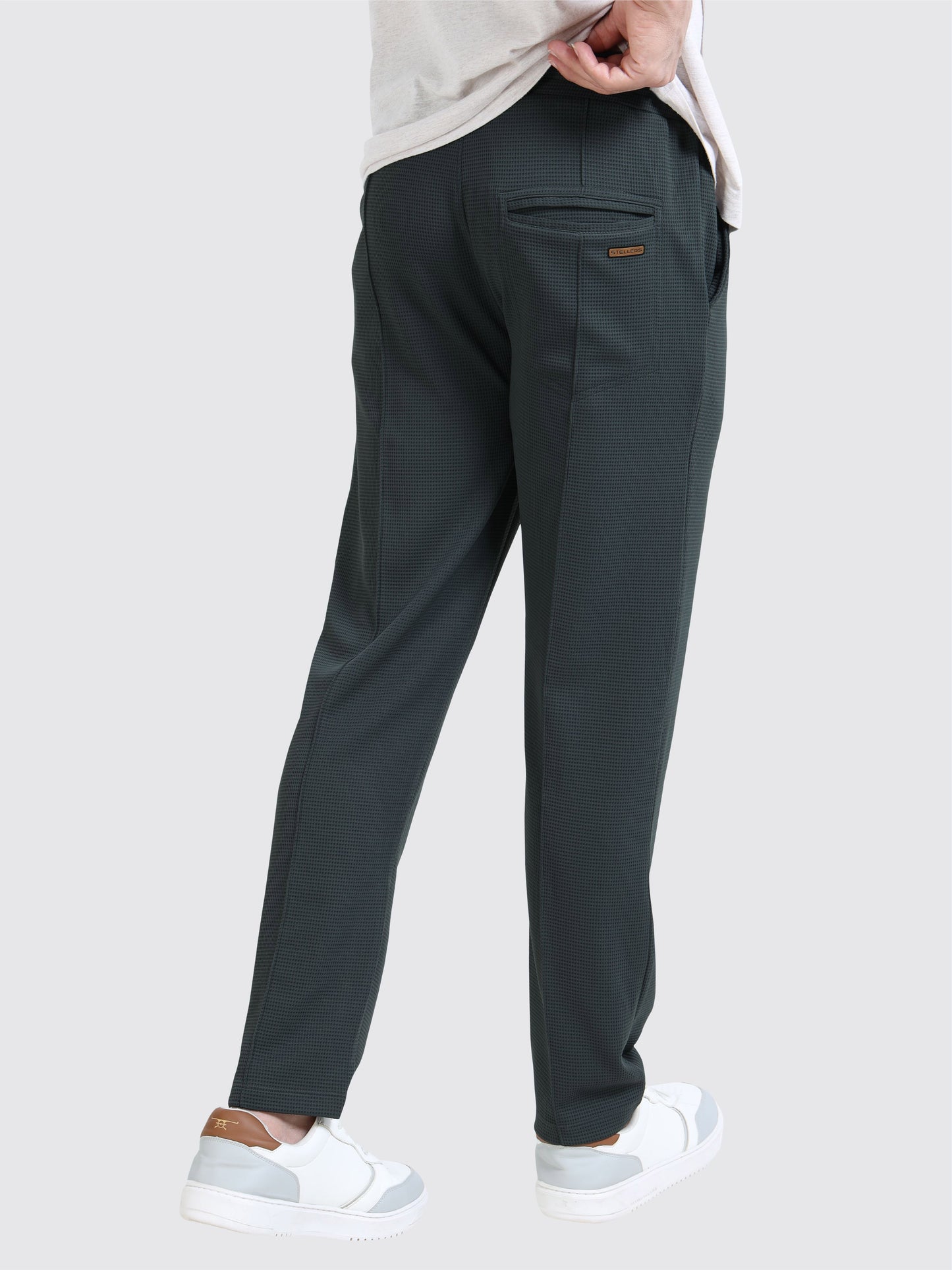 Men's Premium Stretchable Track Pants - Dark Grey | Feather Touch Feel | Regular Fit | Wrinkle Free | Quick Dry