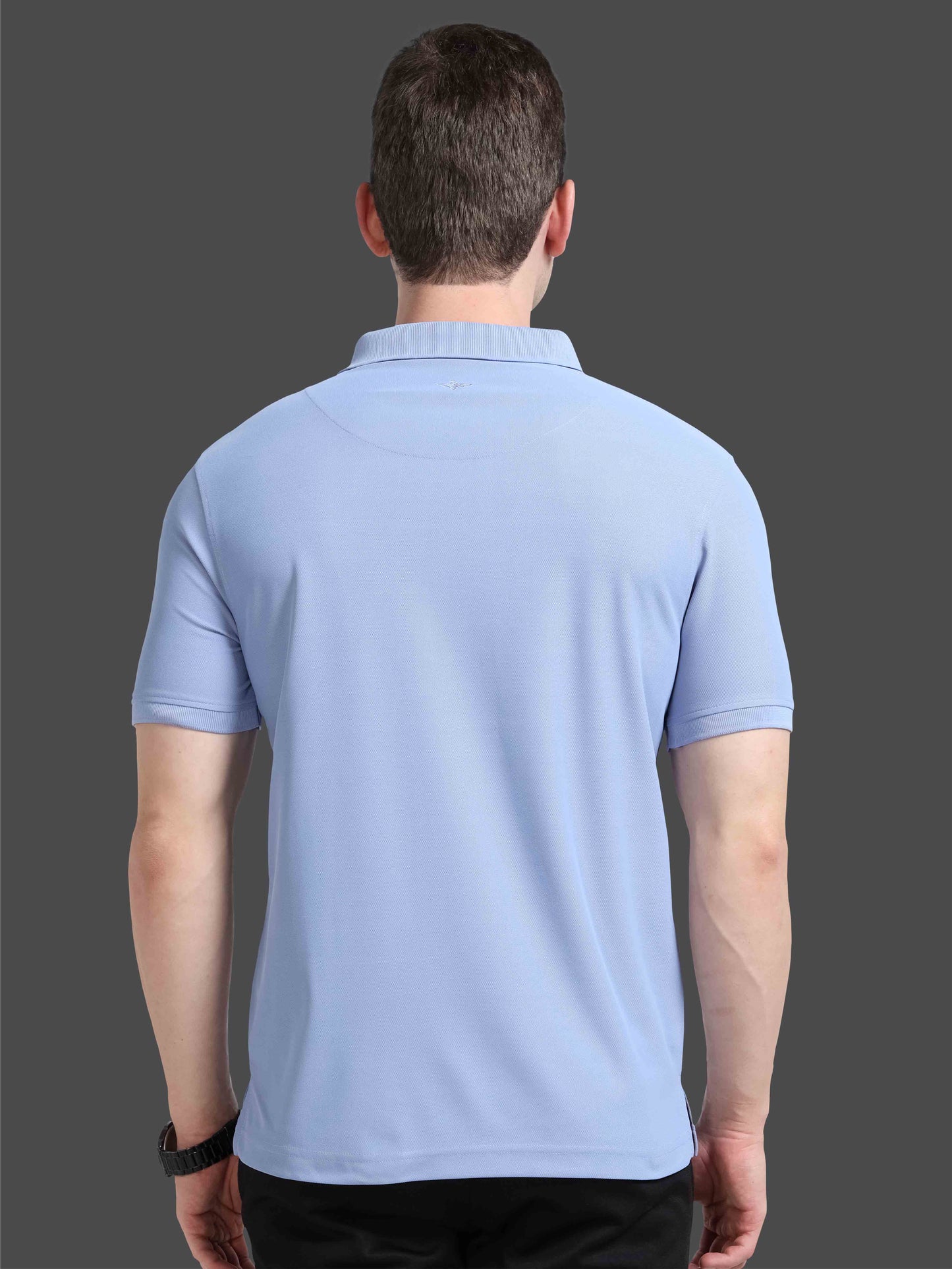 Men Light Purple Premium Golf Polo T-Shirt | Quick Dry | Stretchable | UV Protected | Wrinkle & Odour-Free