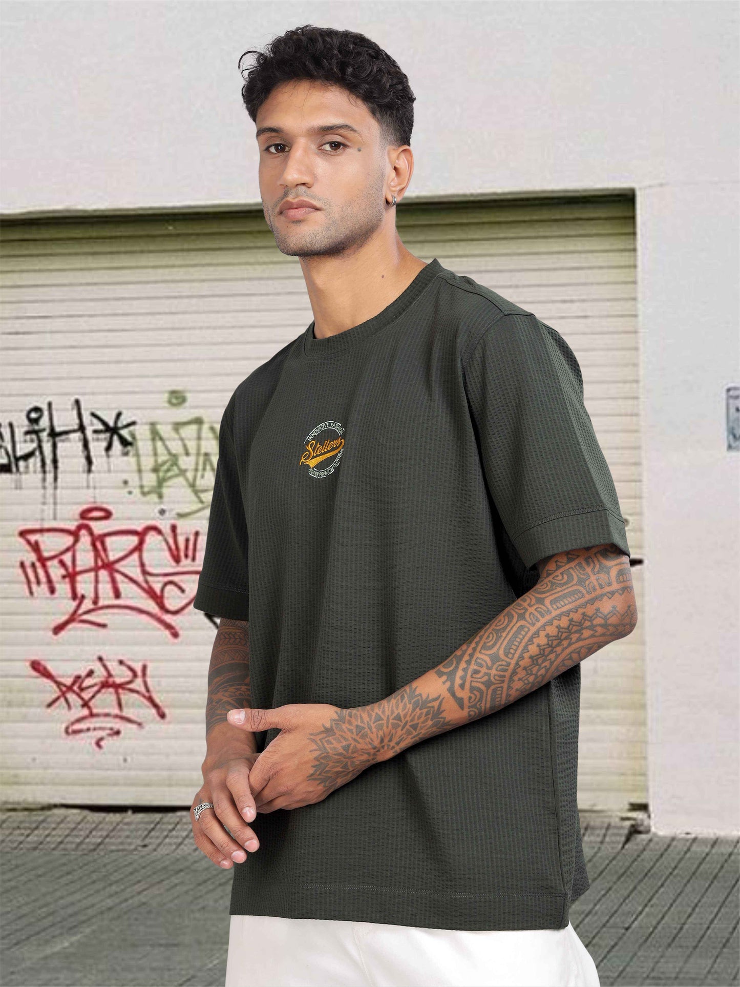 Dark Grey Men's Oversize T Shirt for Men