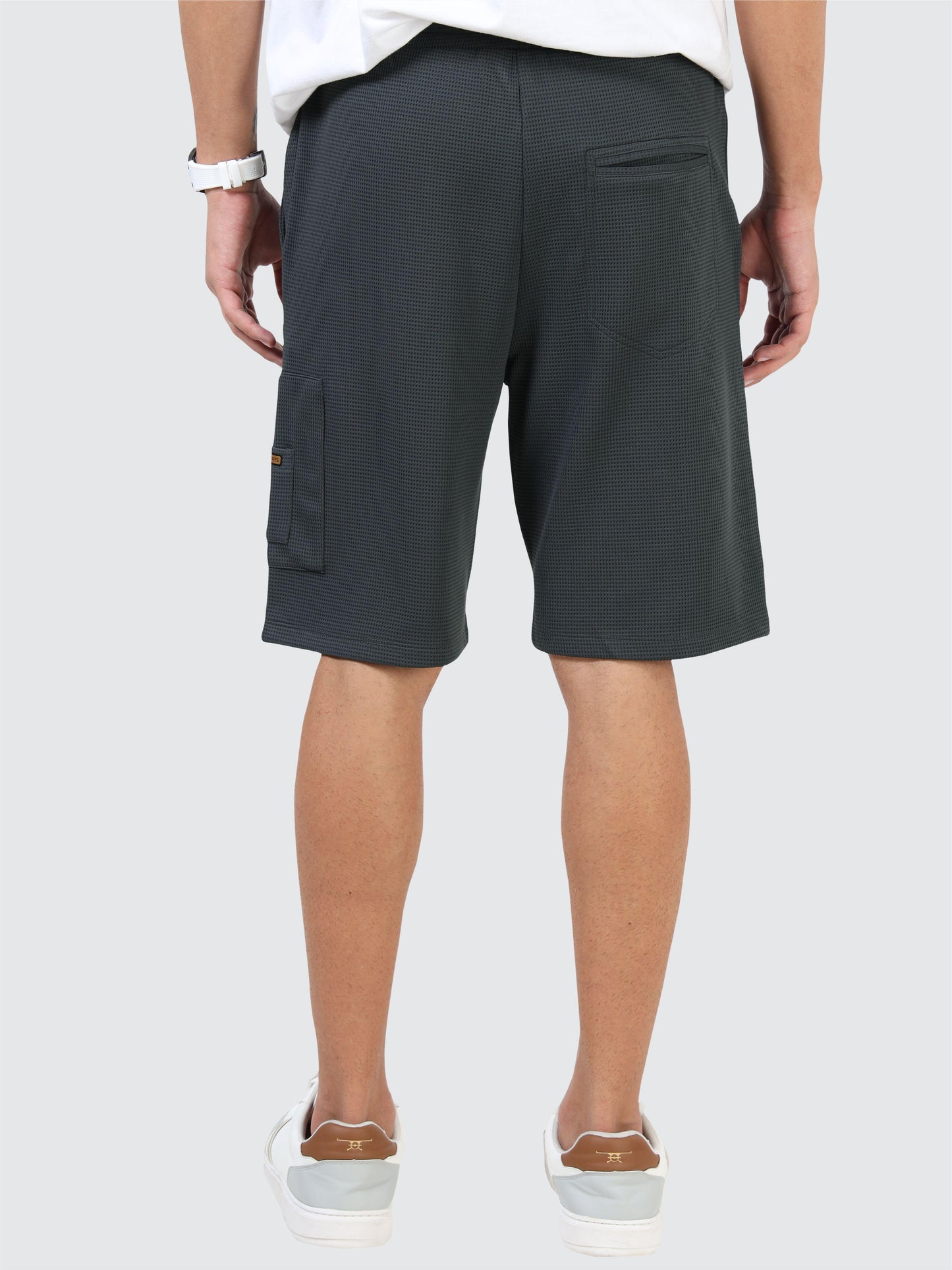 STELLERS Men's Premium Stretchable Shorts - Dark Grey | Feather Touch Feel | Breathable | Light Weight