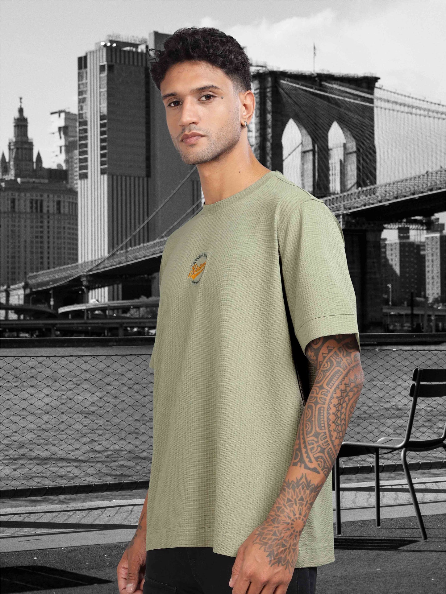 Moose Grey Men’s Oversize T Shirt