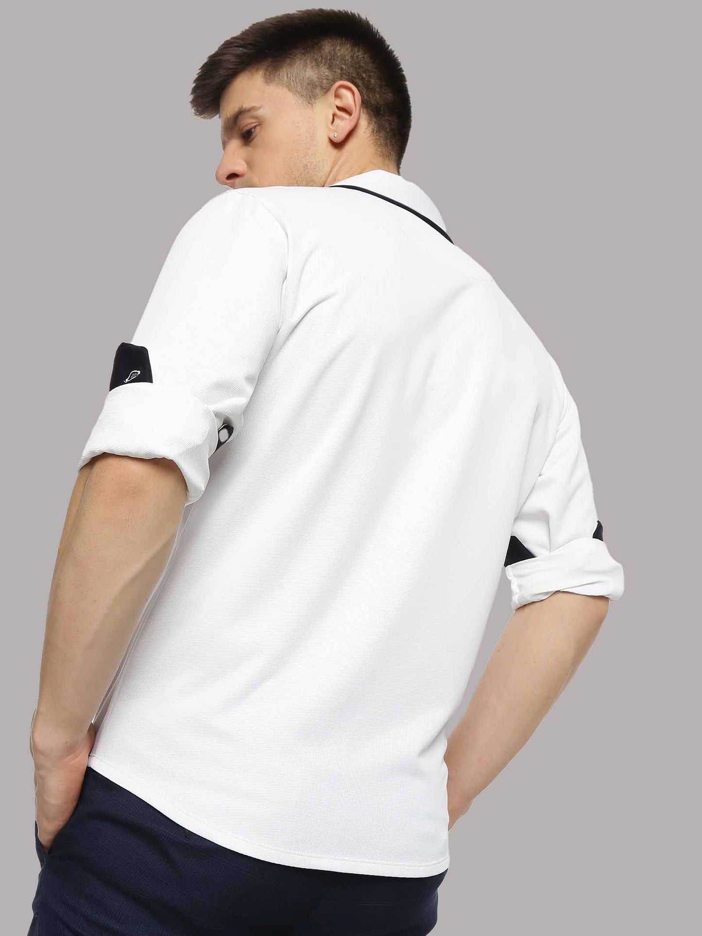 Men's Premium Knitted Shirts-White