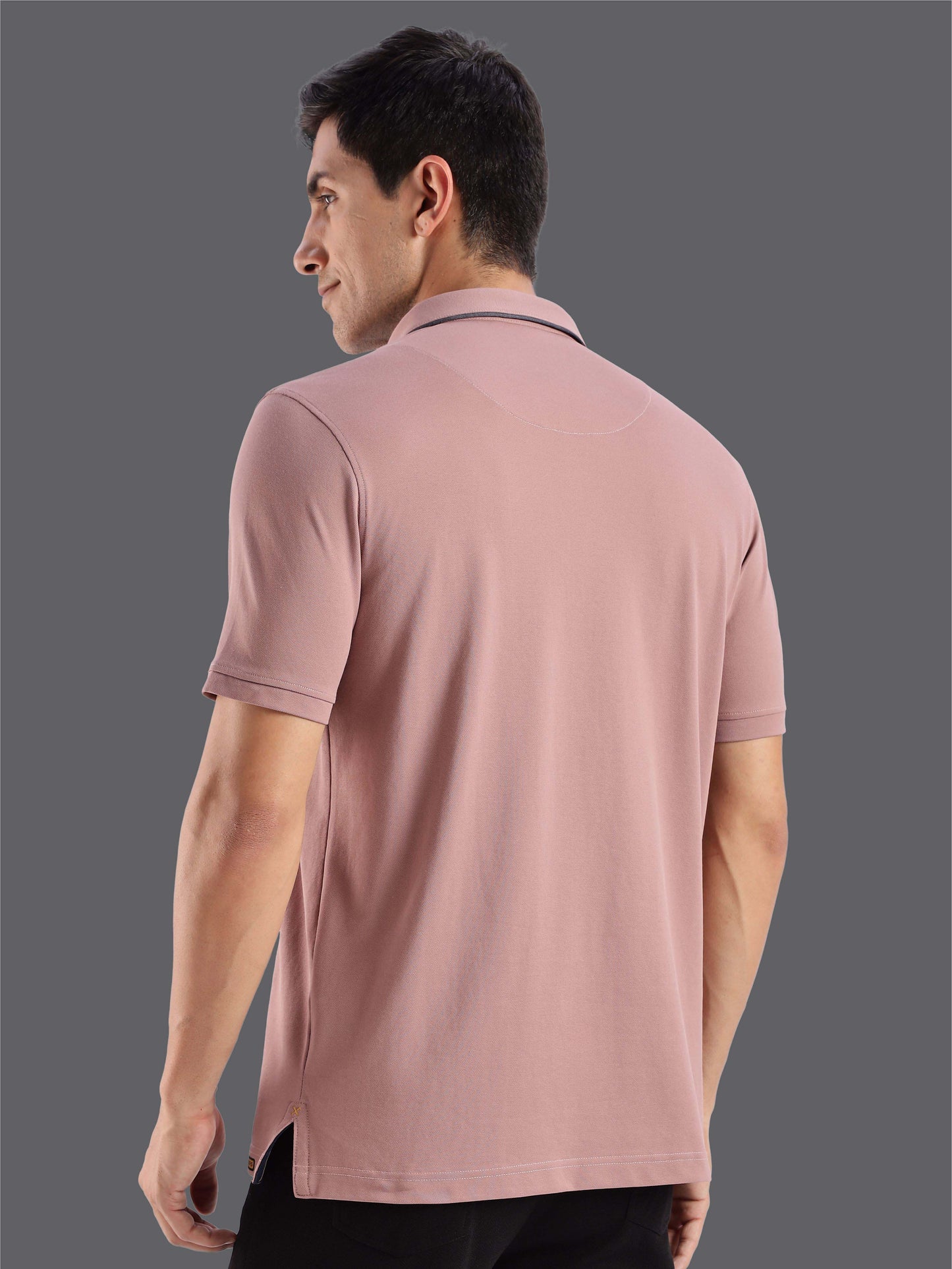 Mauve Men Premium SoftBerry PQ Polo T-Shirt
