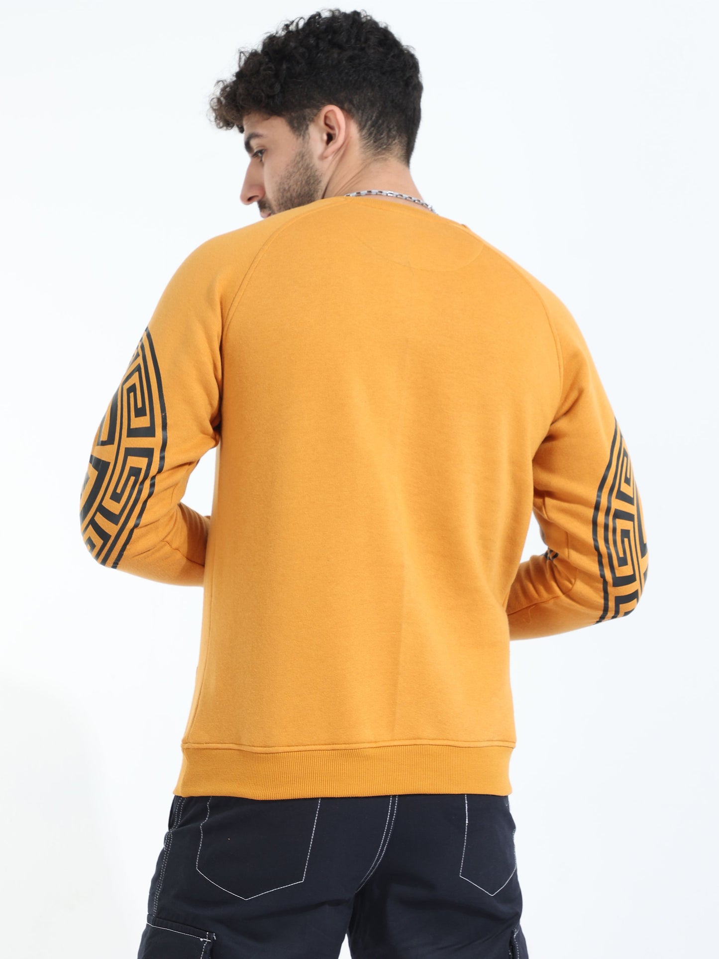 Mustard Men's Crew Neck Sweatshirt