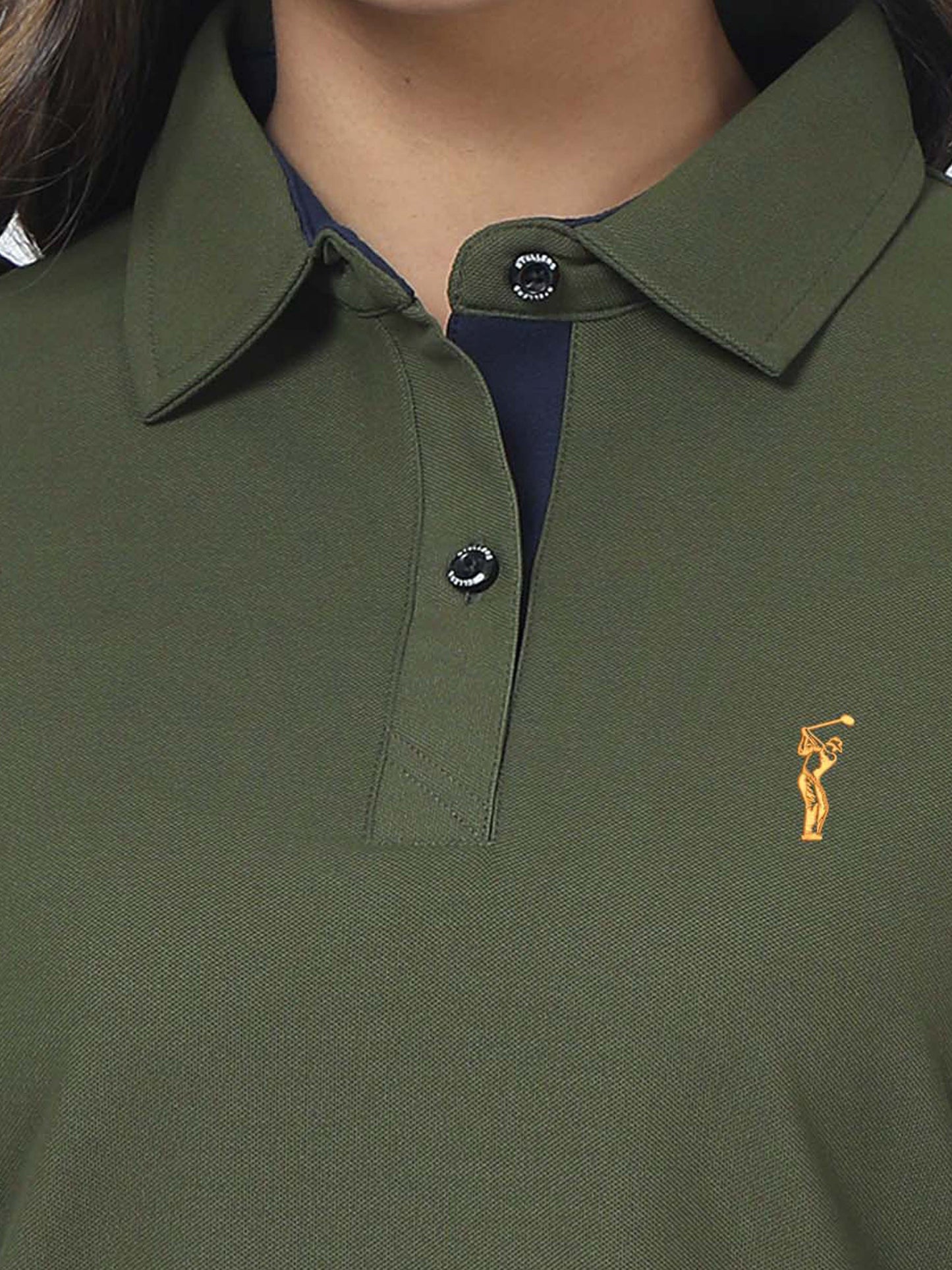 Olive Green Women's Premium Golf Polo T-Shirt