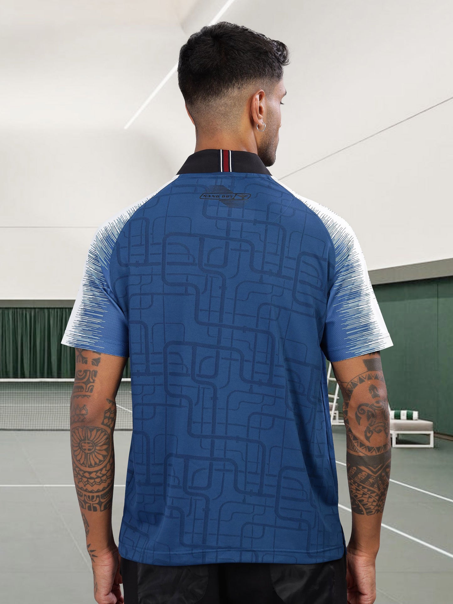 Blue Men’s Printed Active Wear t shirts for men