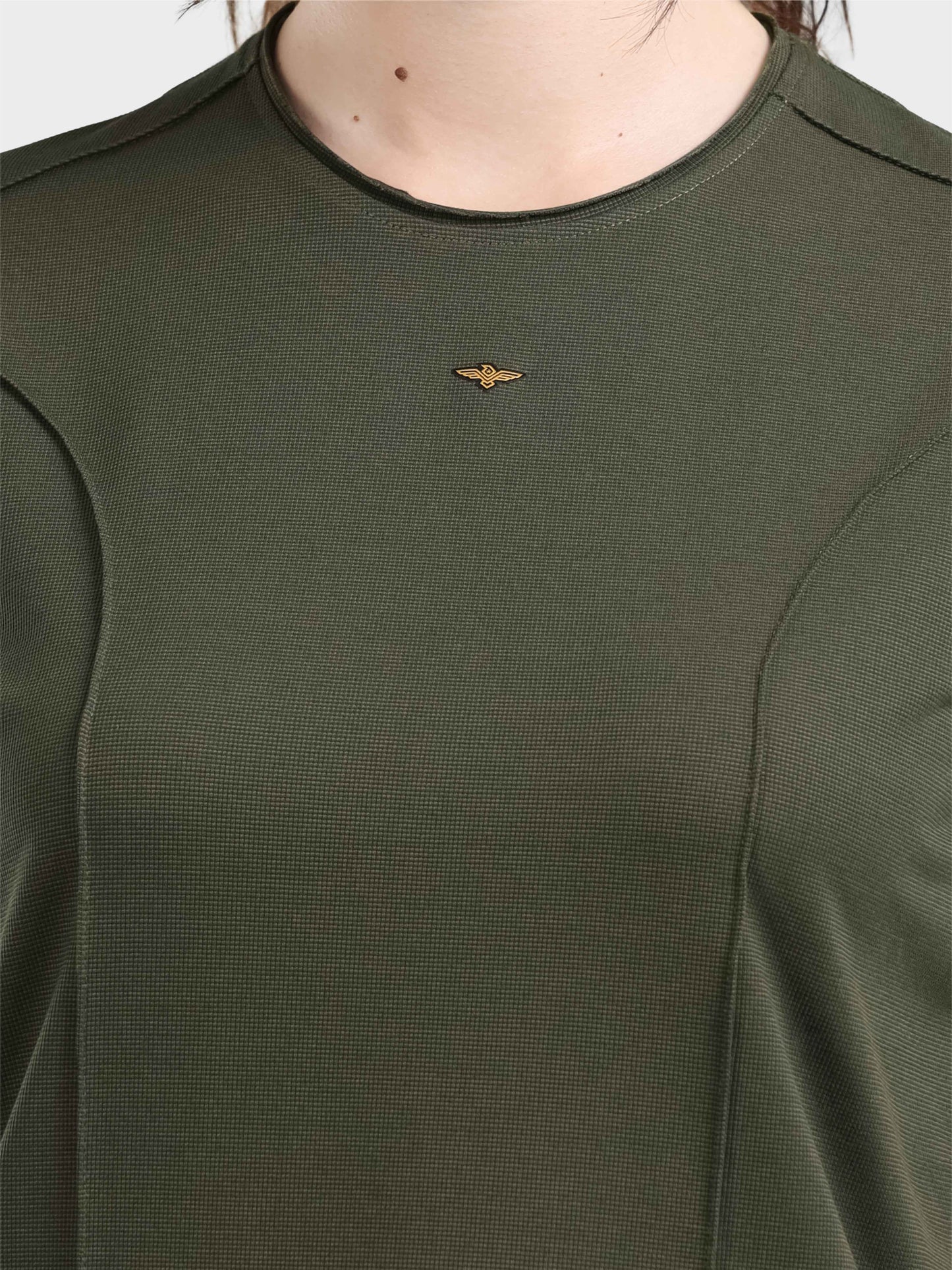 Women's Premium Cotton Crew Neck T-shirts - Olive Green