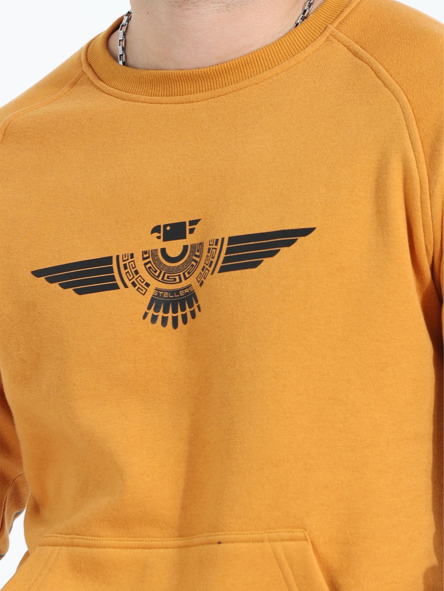 Mustard Men's Crew Neck Sweatshirt