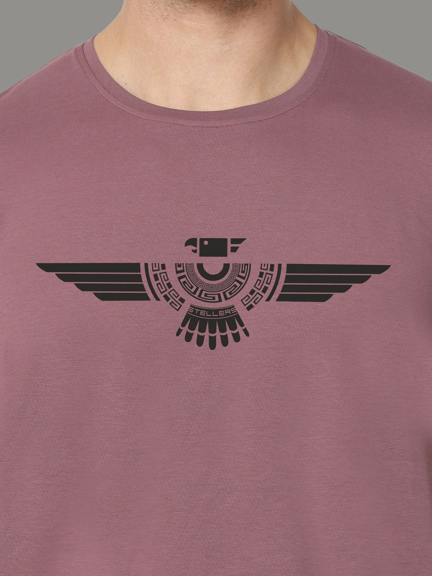 Grape Men's Crew Neck T-Shirts Tribal