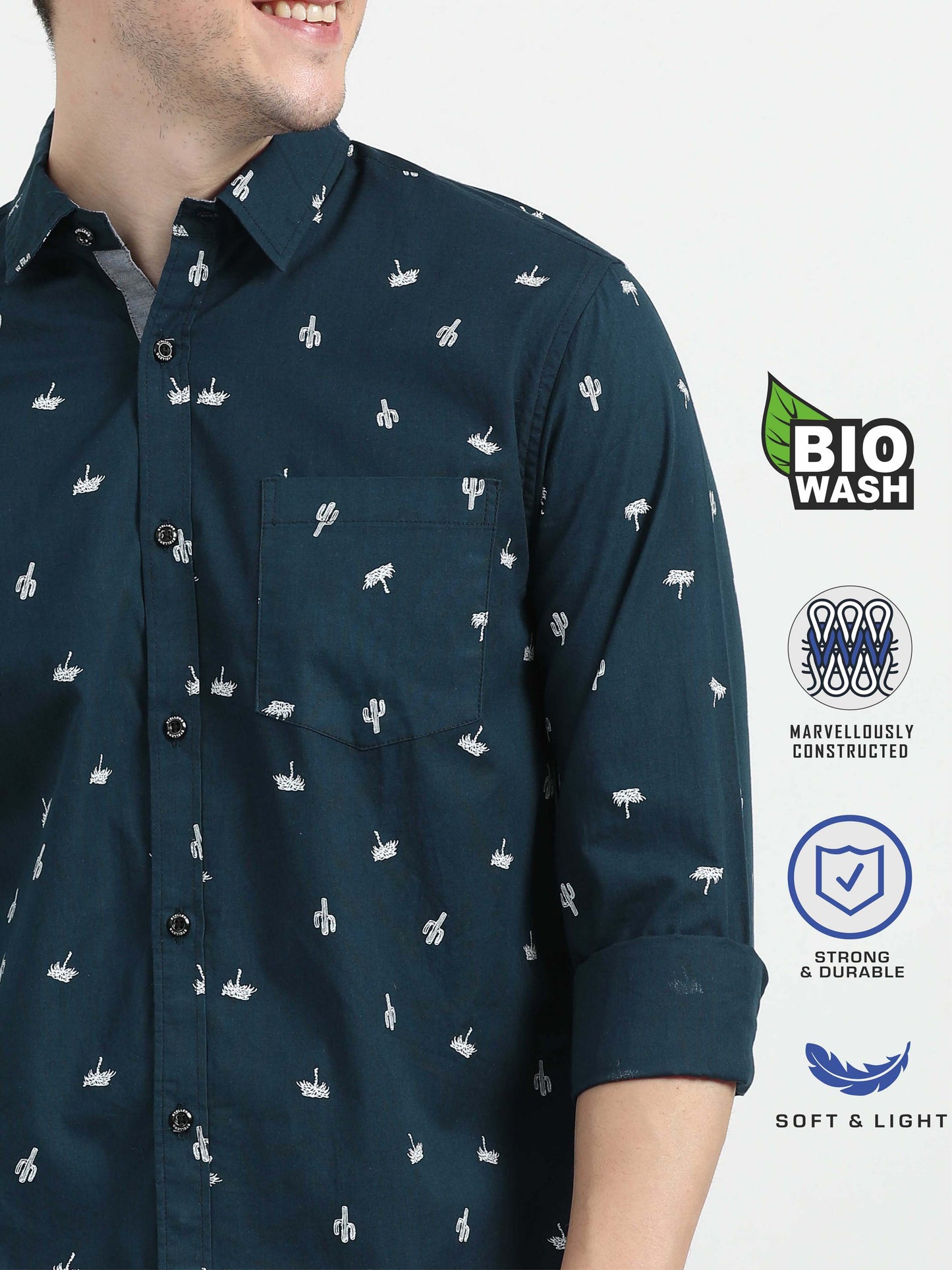 Dark Navy Casual Shirt for Men