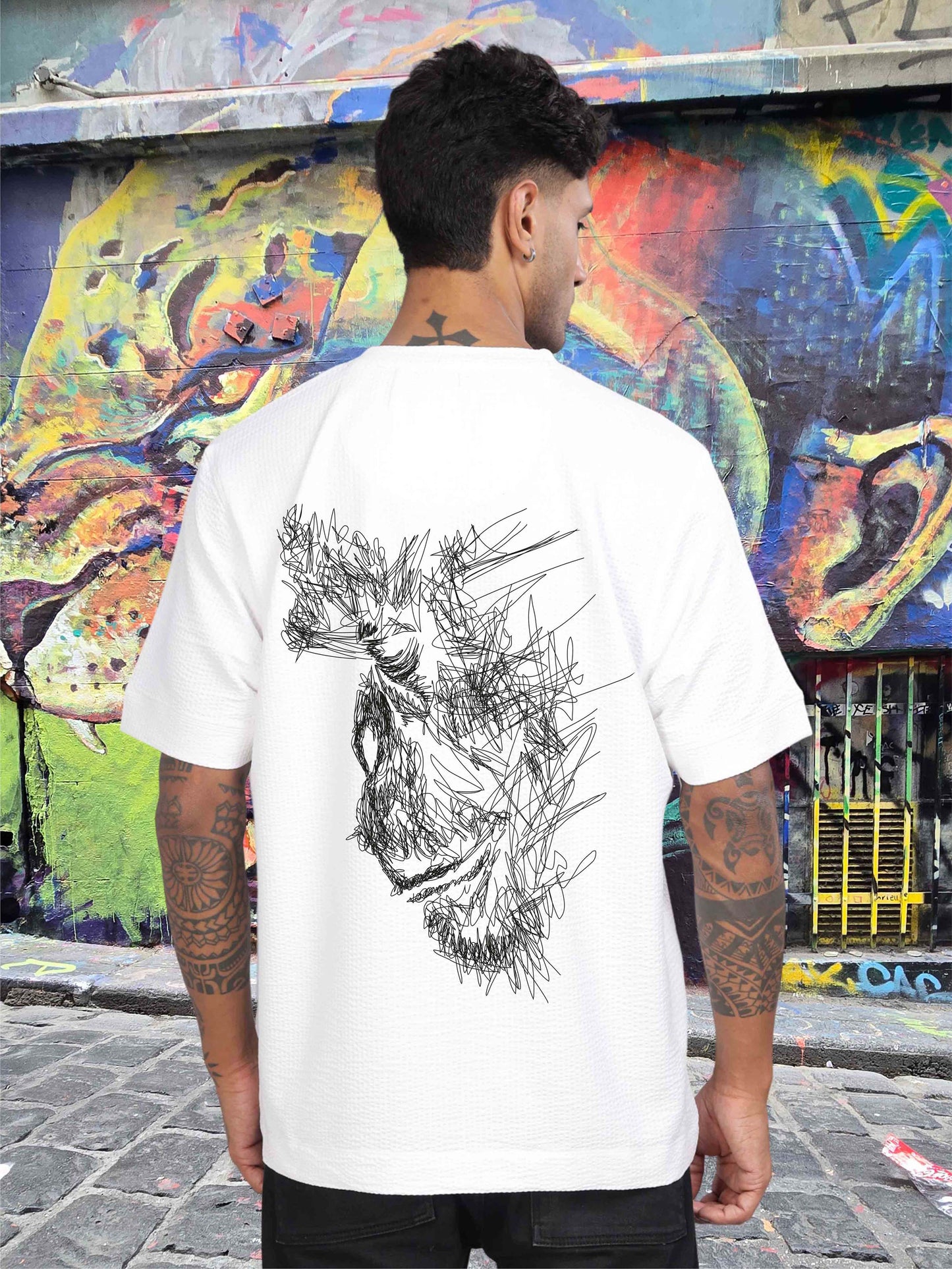 White Oversize T Shirt for Men