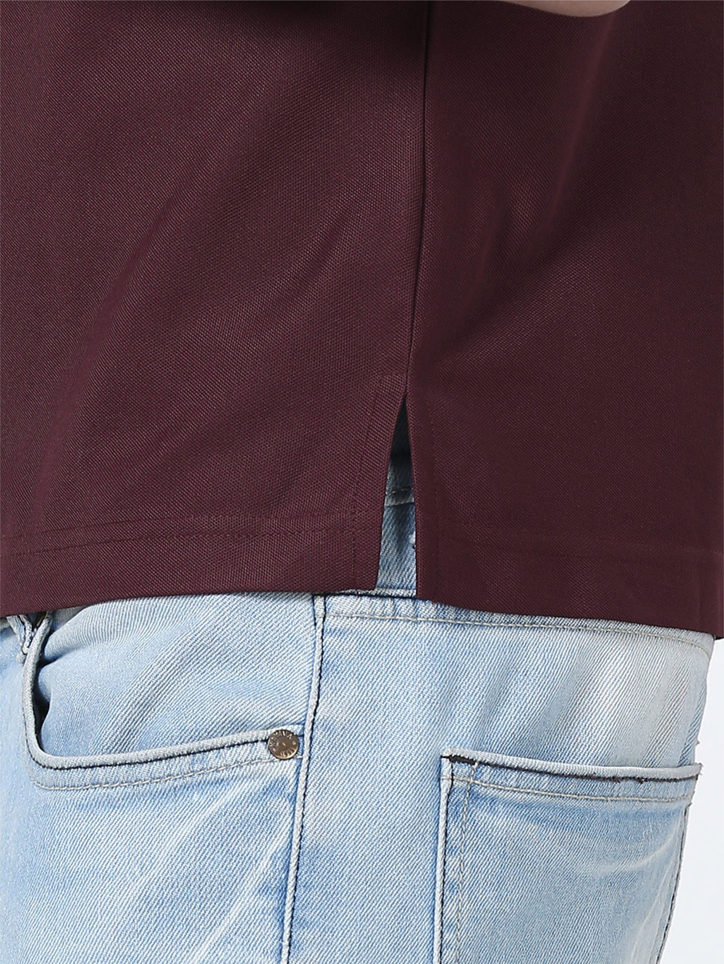 Men Wine Premium Golf Polo T-Shirt | Quick Dry | Stretchable | UV Protected | Wrinkle & Odour-Free