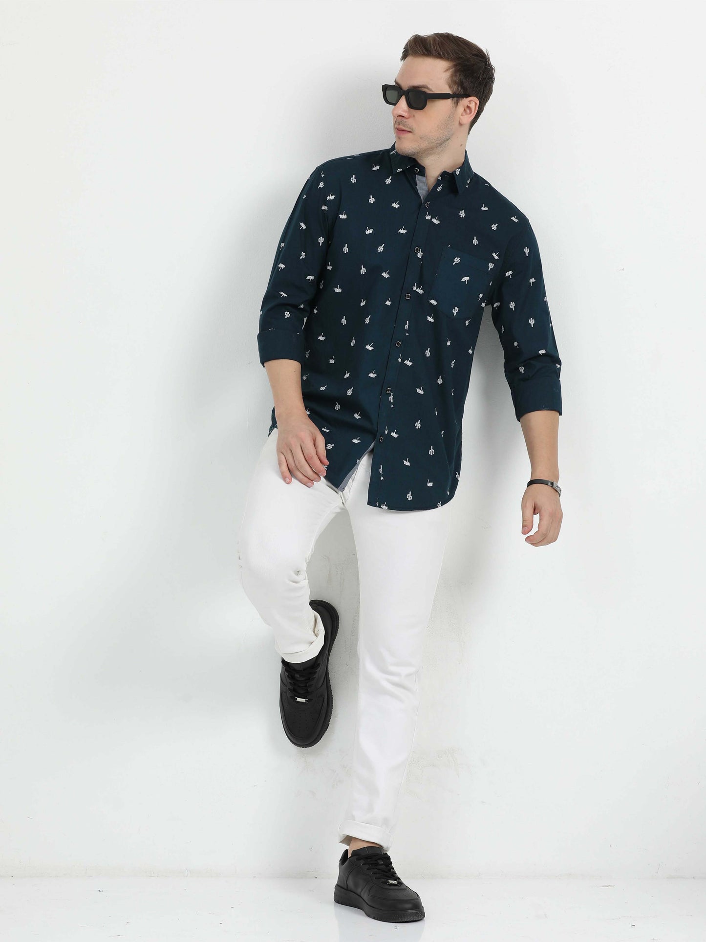 Dark Navy Casual Shirt for Men