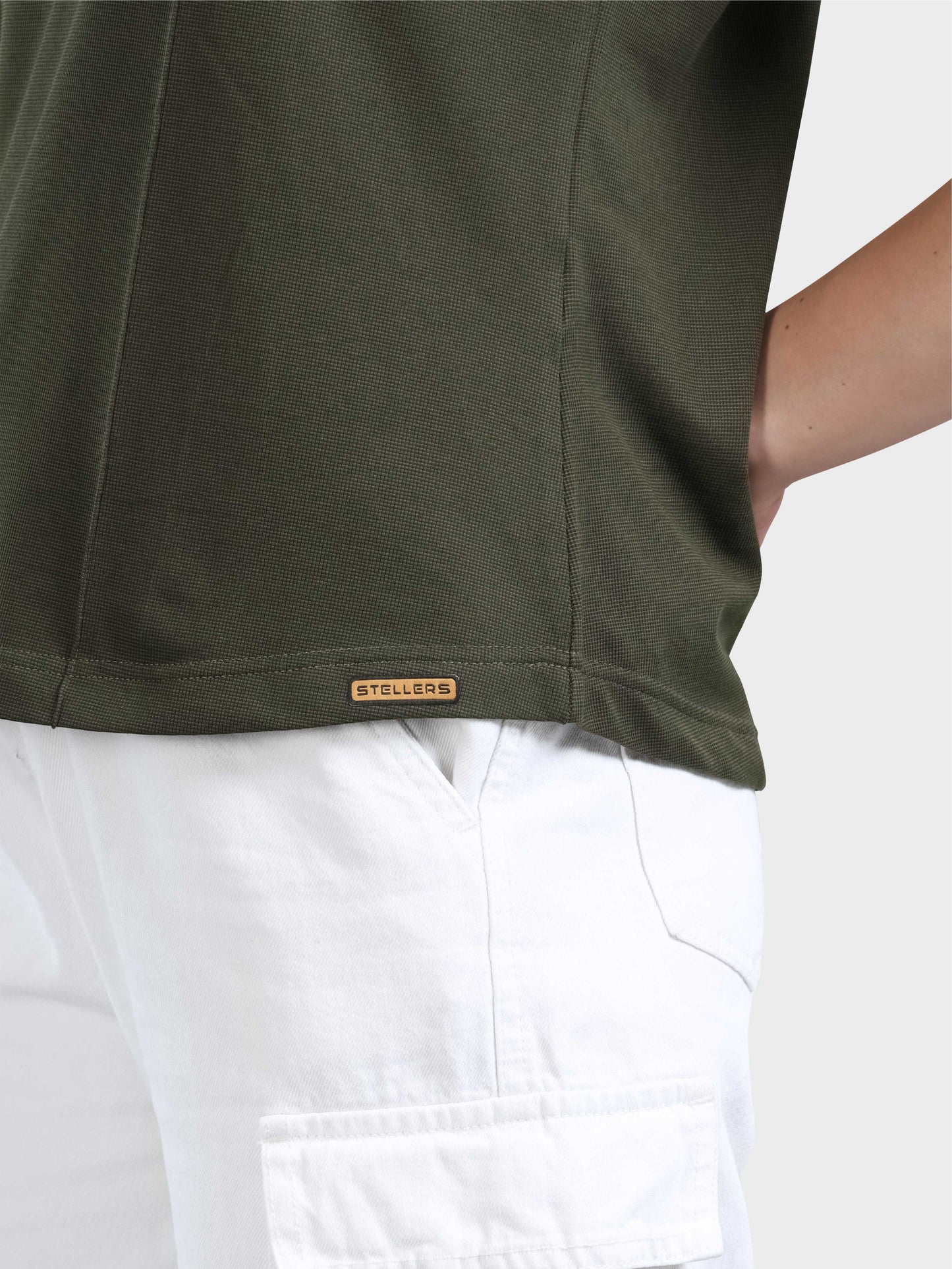 Women's Premium Cotton Crew Neck T-shirts - Olive Green