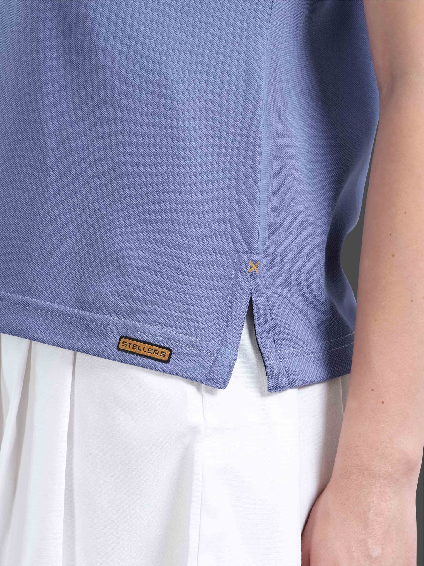 Denim Blue Women Premium SoftBerry PQ Polo T-Shirt