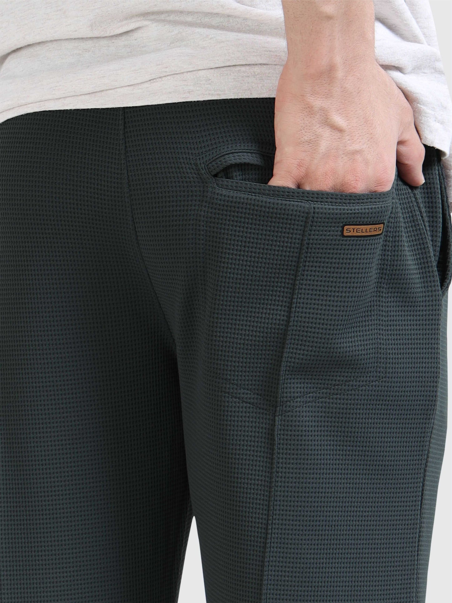 Men's Premium Stretchable Track Pants - Dark Grey | Feather Touch Feel | Regular Fit | Wrinkle Free | Quick Dry