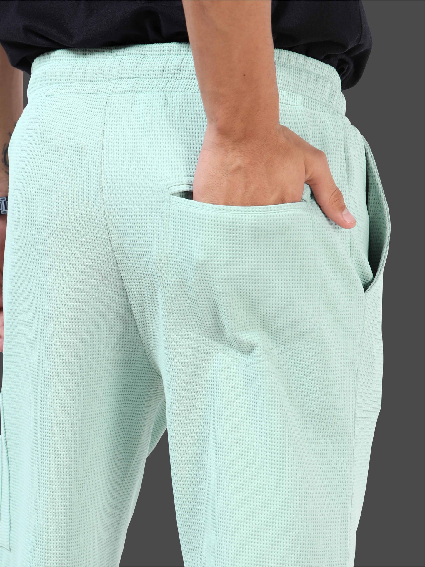 STELLERS Men's Premium Stretchable Shorts -Misty Green | Feather Touch Feel | Breathable | Light Weight
