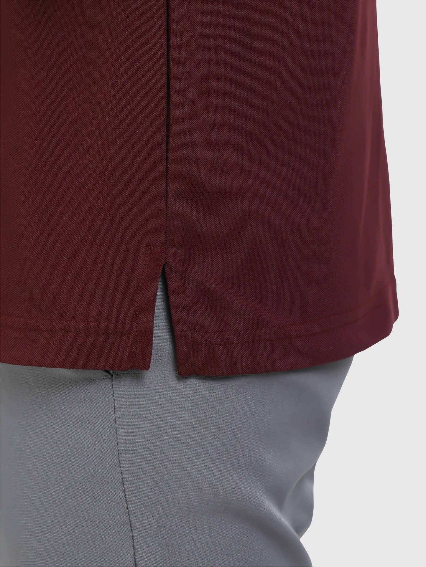 Men Maroon Premium Golf Polo T-Shirt | Quick Dry | Stretchable | UV Protected | Wrinkle & Odour-Free