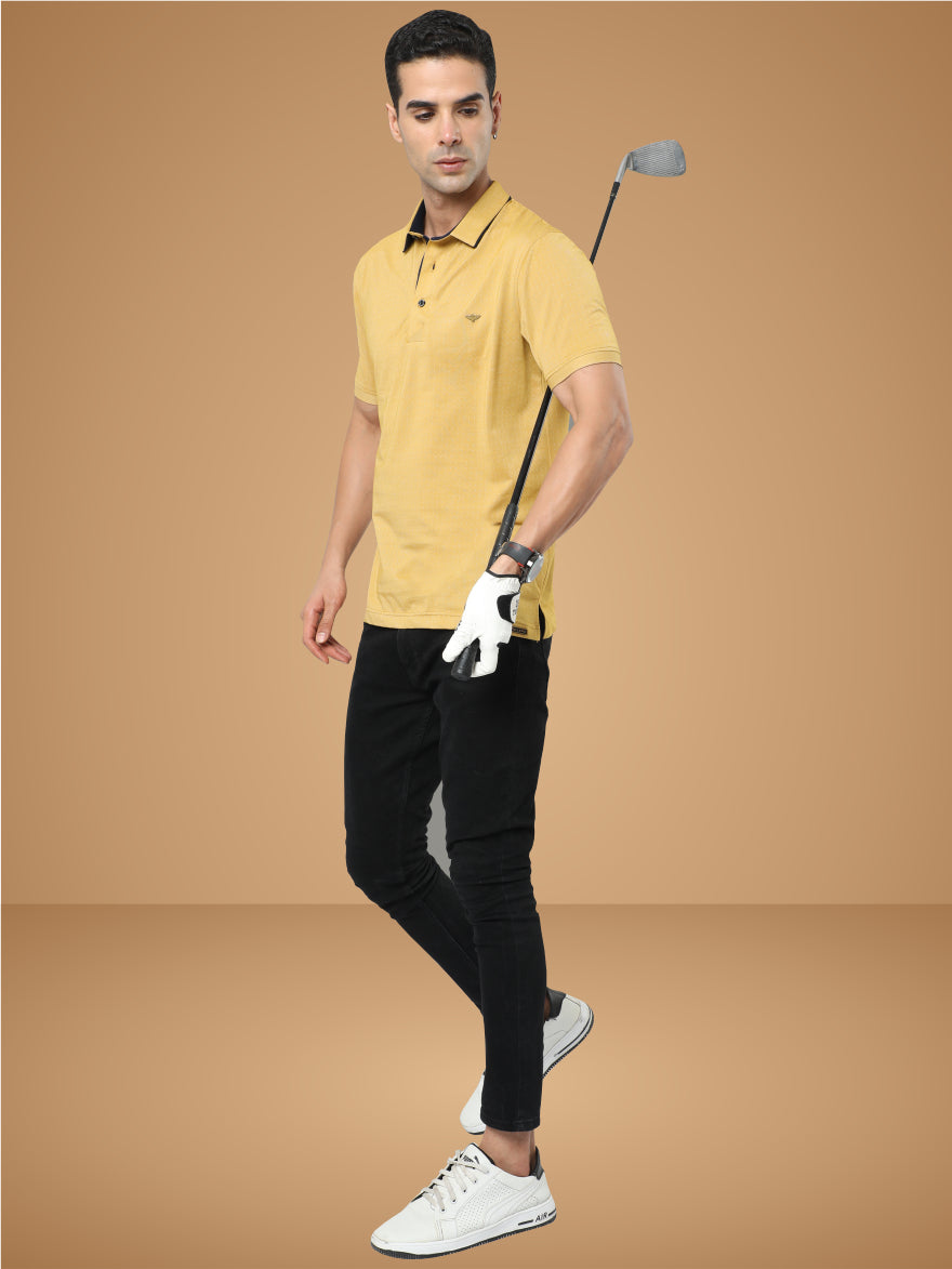 Mustard Men's Dropman Classic Polo T-Shirt