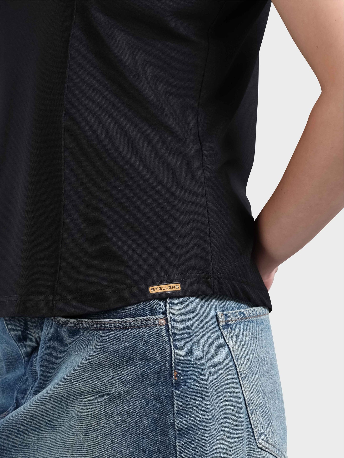 Women's Premium Cotton Crew Neck T-shirts - Black