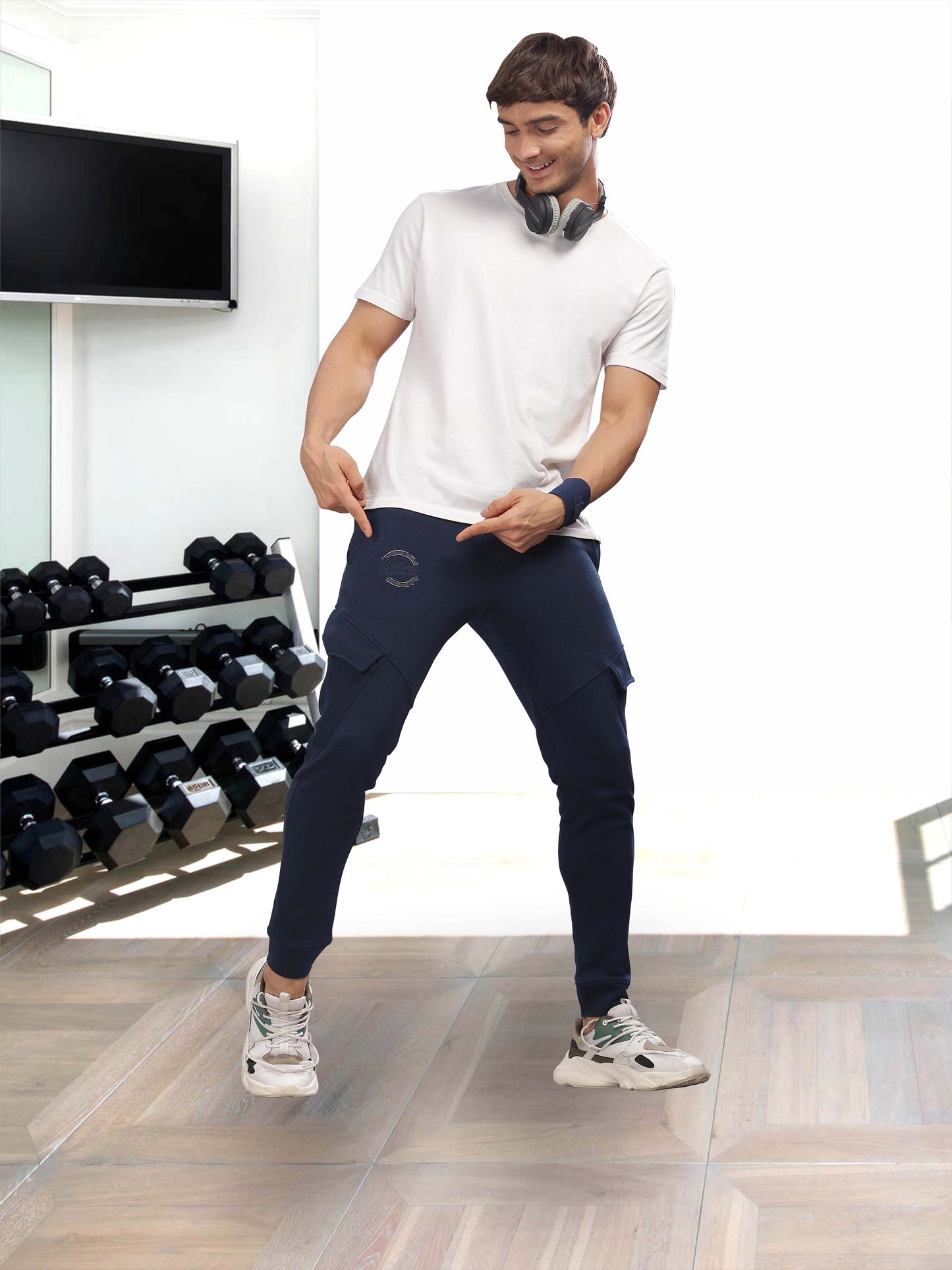 Navy Blue Track Pant for Men