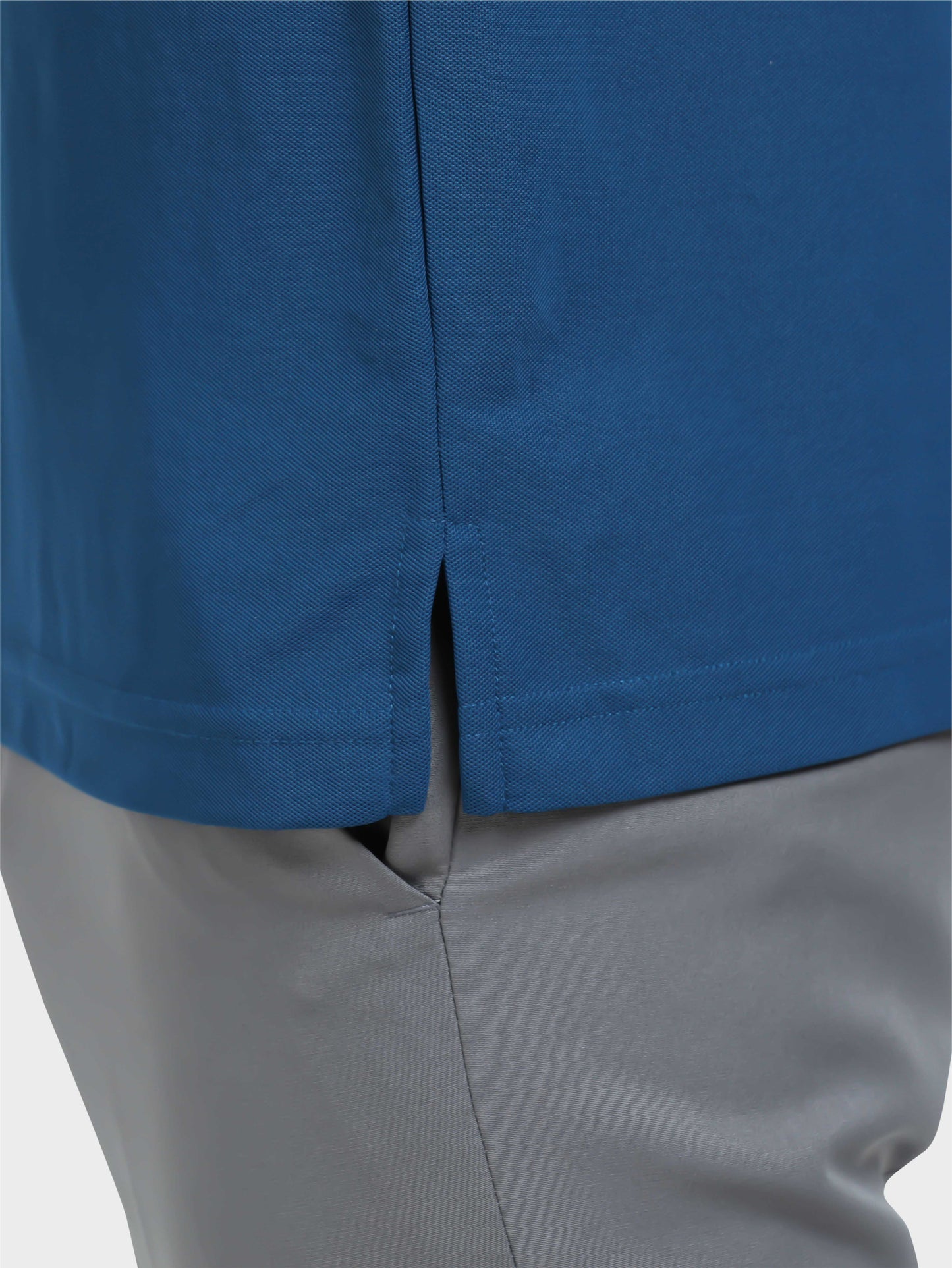 Men Teal Blue Premium Golf Polo T-Shirt | Quick Dry | Stretchable | UV Protected | Wrinkle & Odour-Free